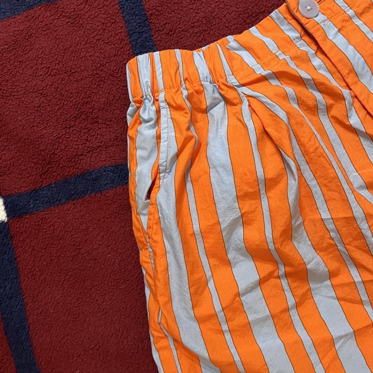 Marimekko Marimekko Uniqlo bright orange blue striped trunks Poplin Size US 28 / EU 44 - 2 Thumbnail