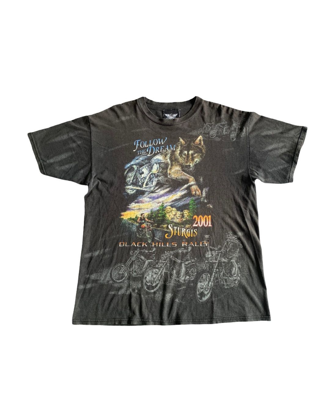 Harley Davidson 💎 Sturgis Black Hills Rally 2001 Tee Size US XL / EU 56 / 4 - 1 Thumbnail