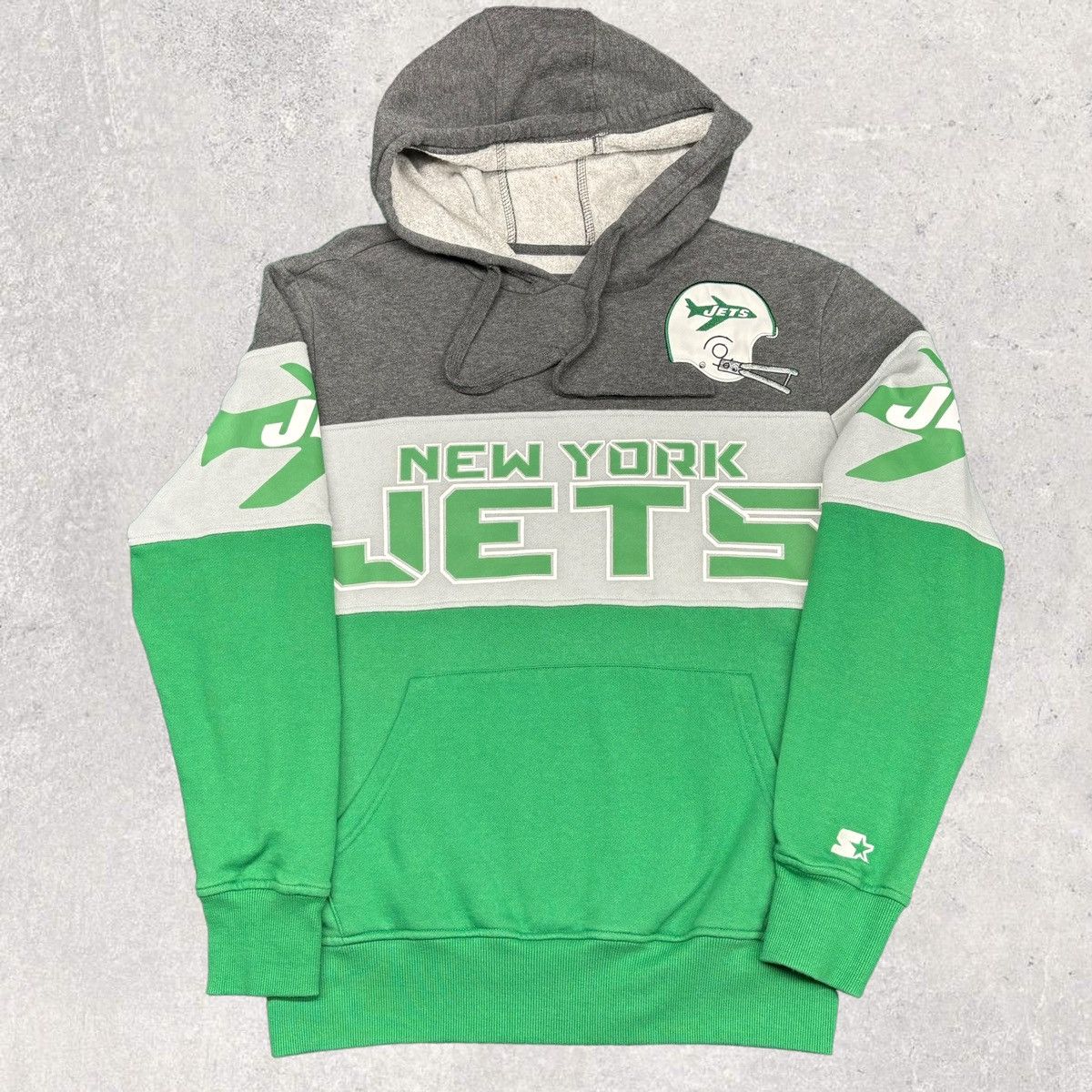Vintage Jets Hoodie Vintage Y2K Black New York Jets Nike Hoodie (M