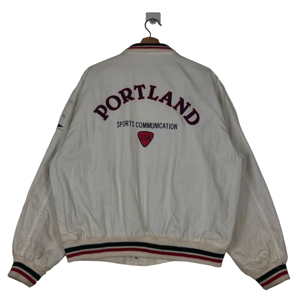 Japanese Brand 🔥90’s Vintage Bomber Jacket Portland Motomachi Japan Size US M / EU 48-50 / 2 - 8 Thumbnail