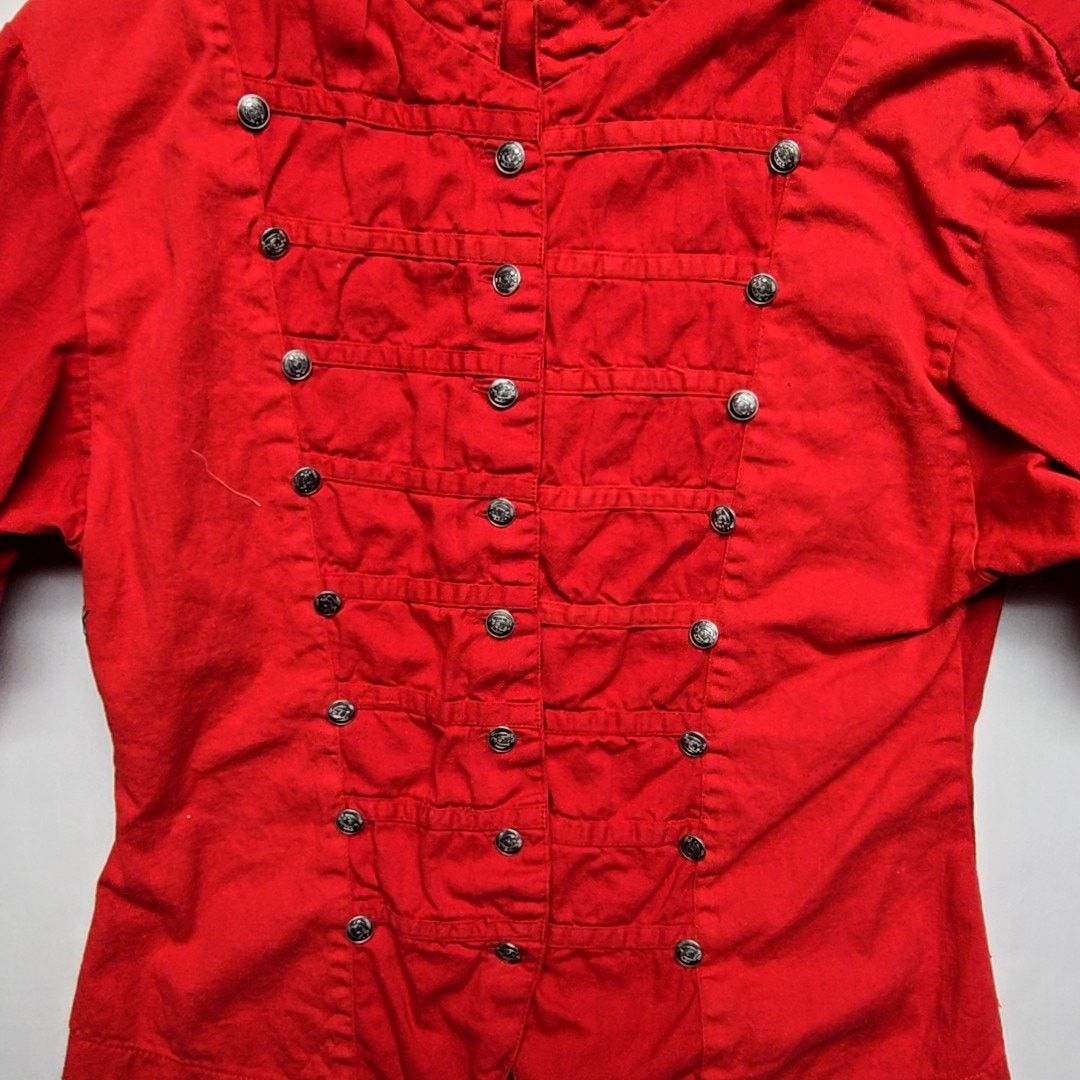 Vintage Vintage Rodeo Rose Western Style Red Buttoned Up M Shirt Size M / US 6-8 / IT 42-44 - 2 Thumbnail