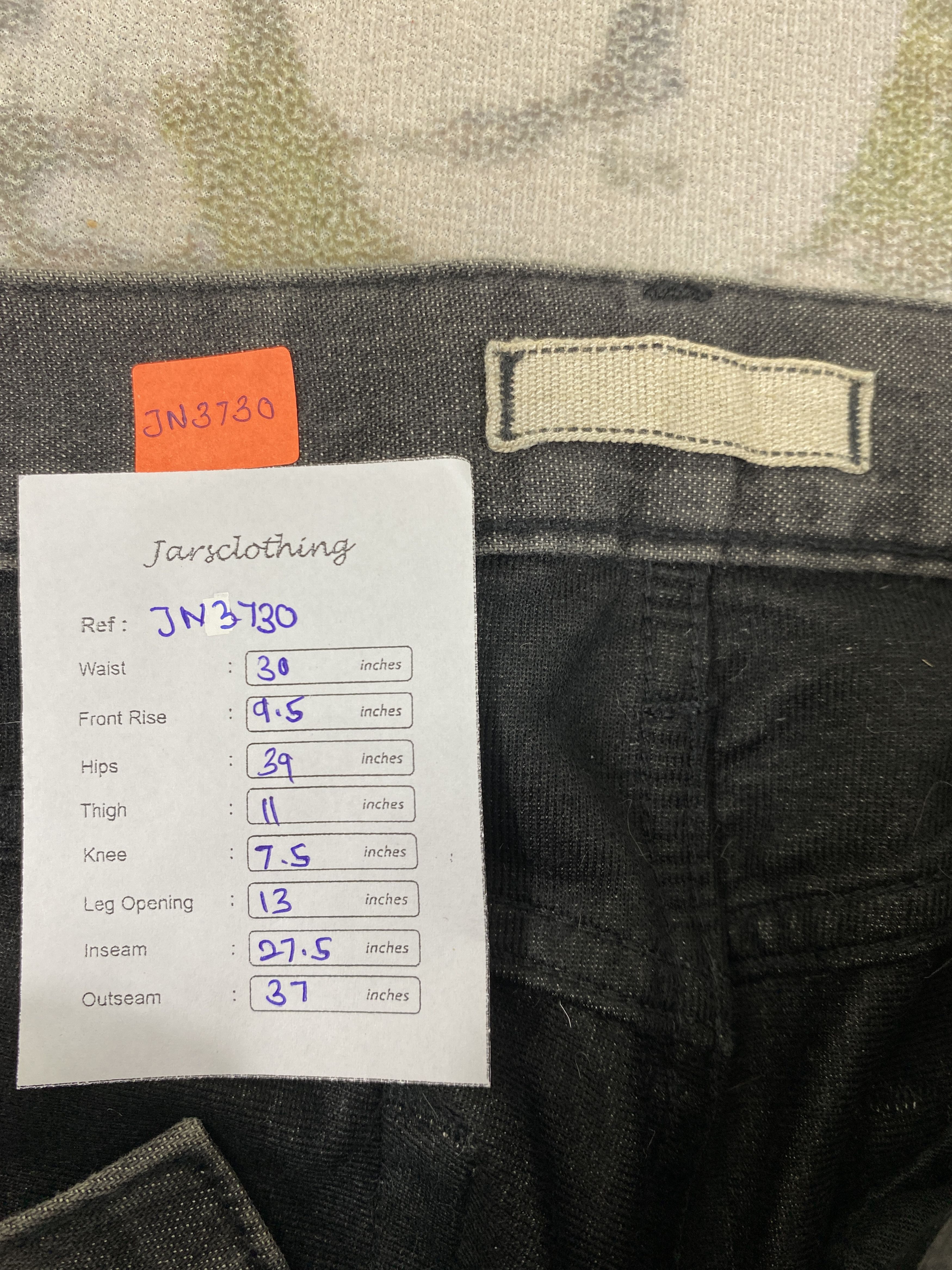 If Six Was Nine Distressed Black Uniqlo Jeans 30x27.5 Denim- JN3730 Size US 30 / EU 46 - 8 Thumbnail