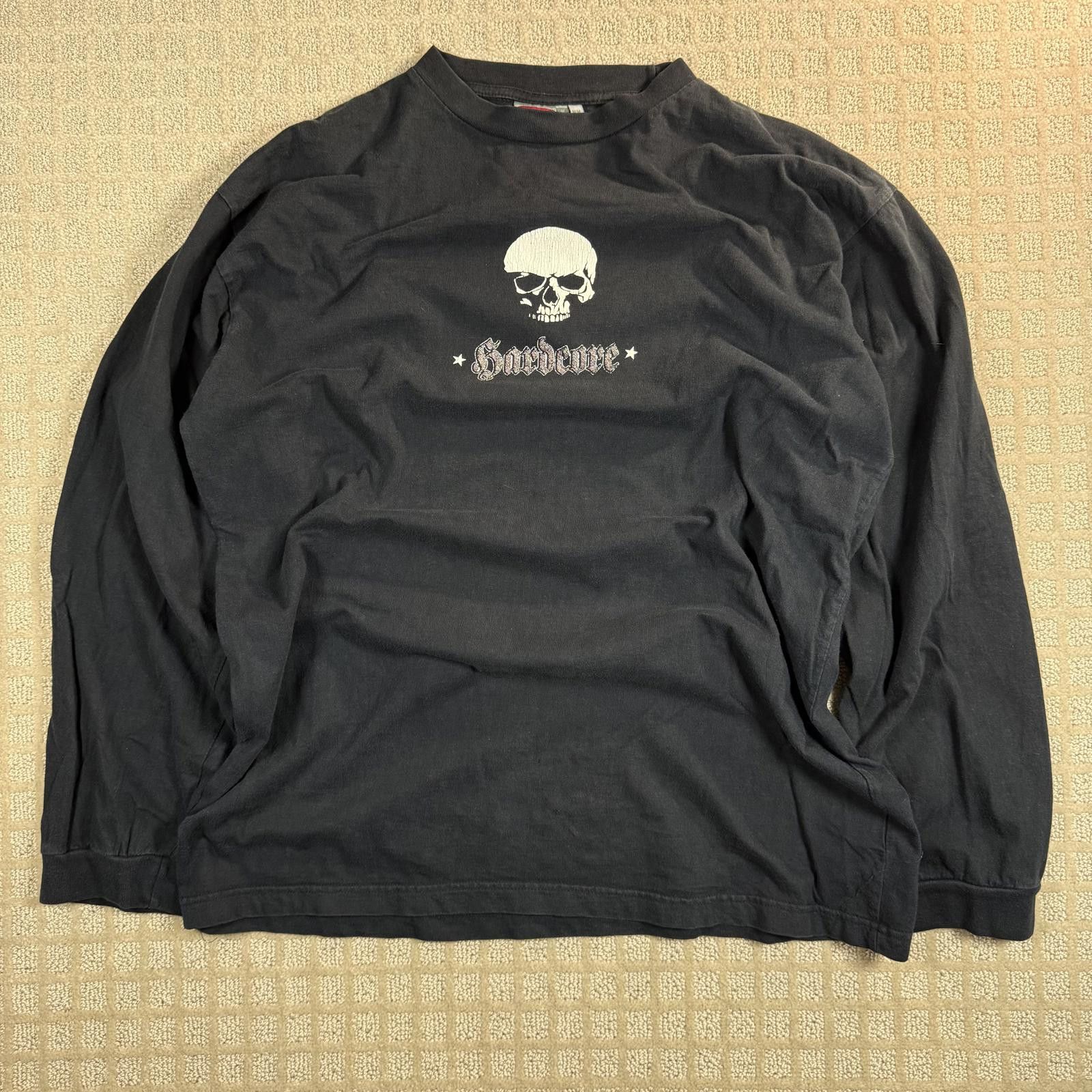 Hardies Hardware Y2K Hardcore Skull Graphic Long Sleeve Tee Black M Size US M / EU 48-50 / 2 - 1 Thumbnail