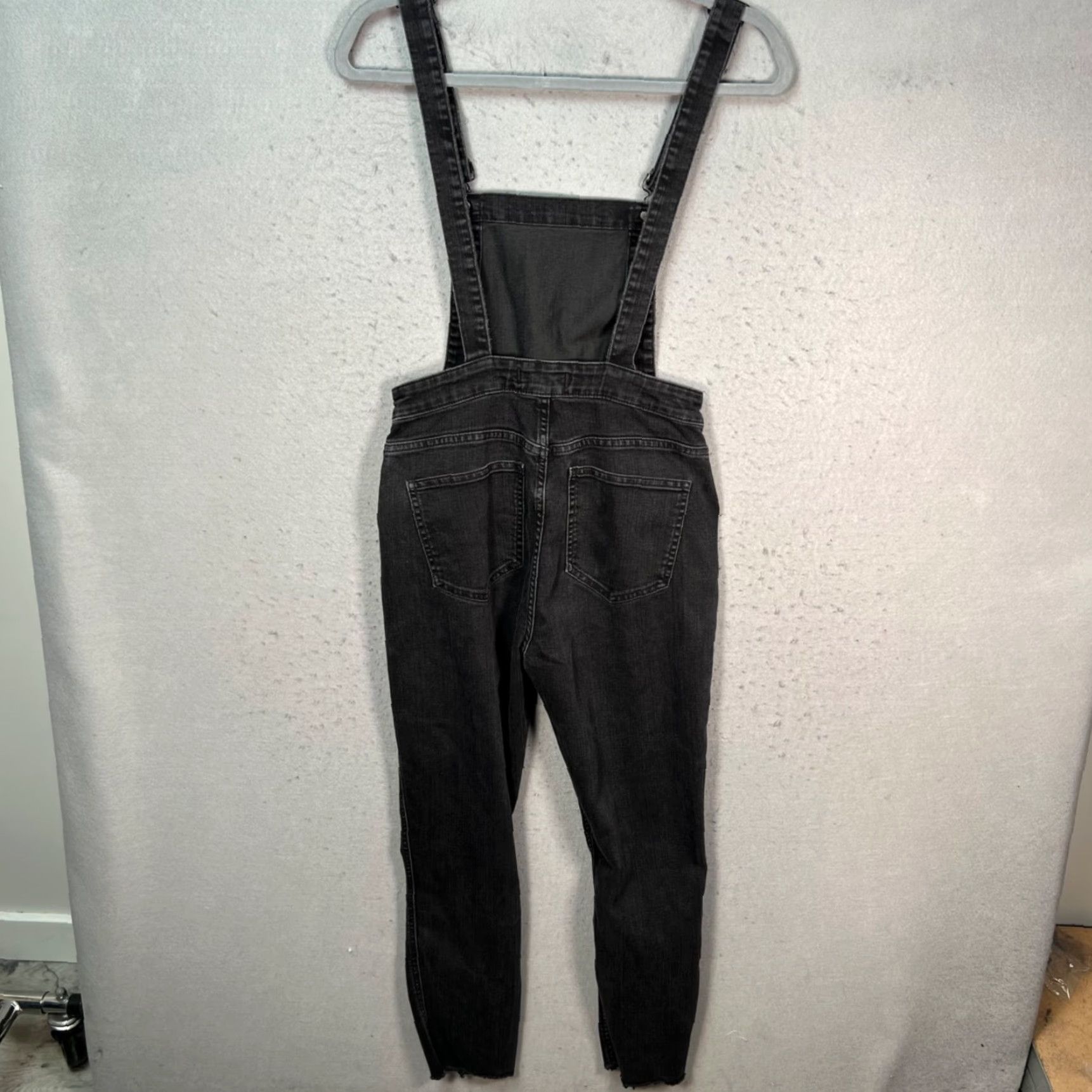 Madewell Madewell Womens Small Black Denim Overalls Skinny Stretch Jumpsuit One-Piece Casual Size 28" / US 6 / IT 42 - 2 Thumbnail