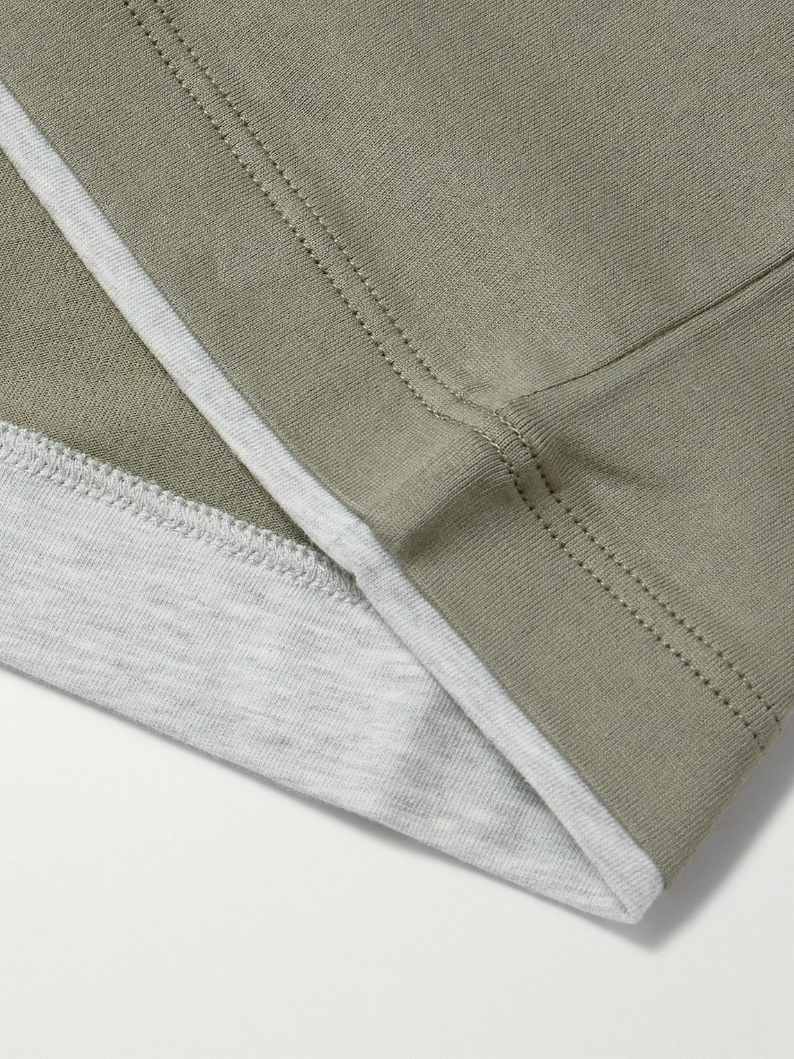 Brunello Cucinelli o1B3y1r0426 Layered Cotton-Jersey T-Shirt in Green Size US M / EU 48-50 / 2 - 4 Thumbnail