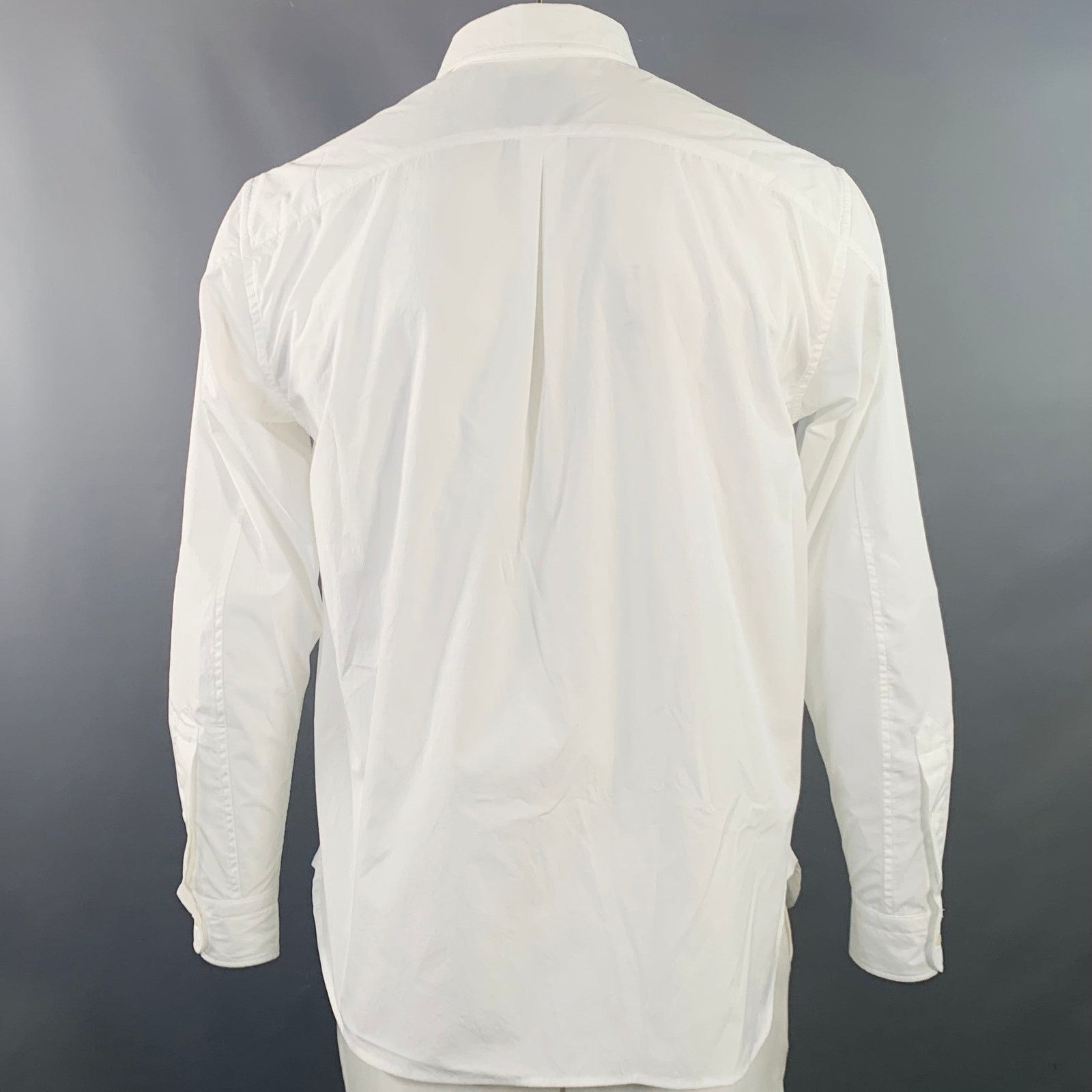 Goldwin GOLDWIN Size L White Polyester One Pocket Long Sleeve Shirt Size US L / EU 52-54 / 3 - 4 Thumbnail