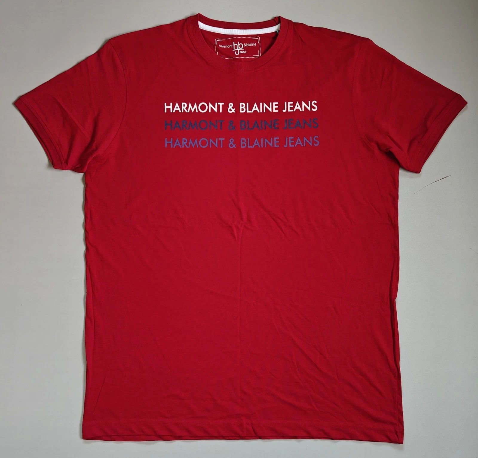 Harmont & Blaine Harmont & Blaine Jeans (HBJ) Crew Neck T-shirt ASM/2072 Size US XXL / EU 58 / 5 - 2 Thumbnail