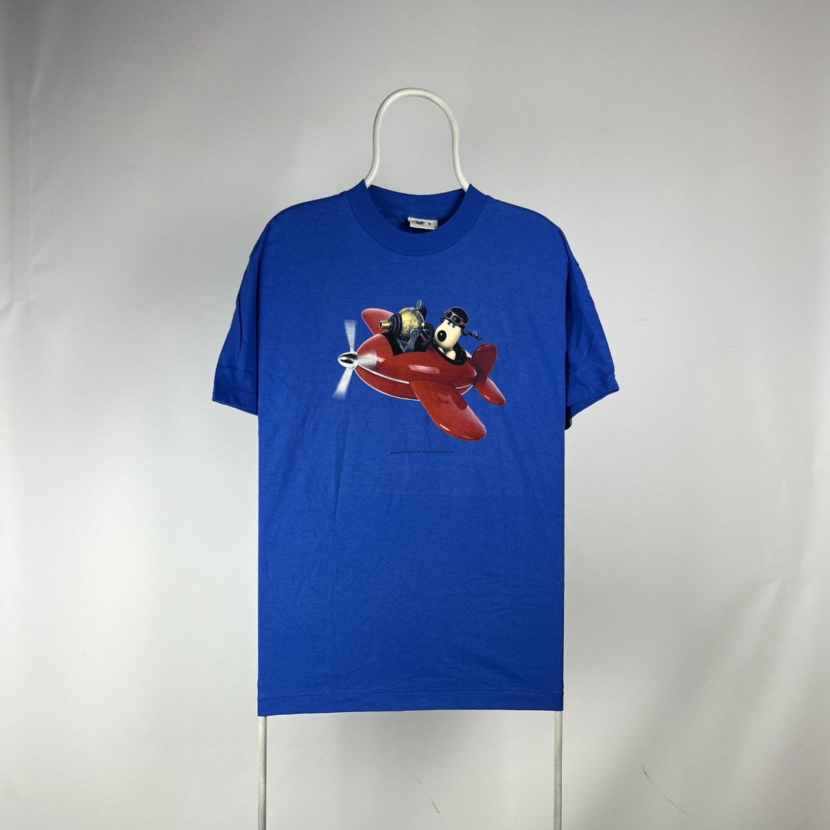 Wallace and Gromit Tshirt movie anima 1989 vintage