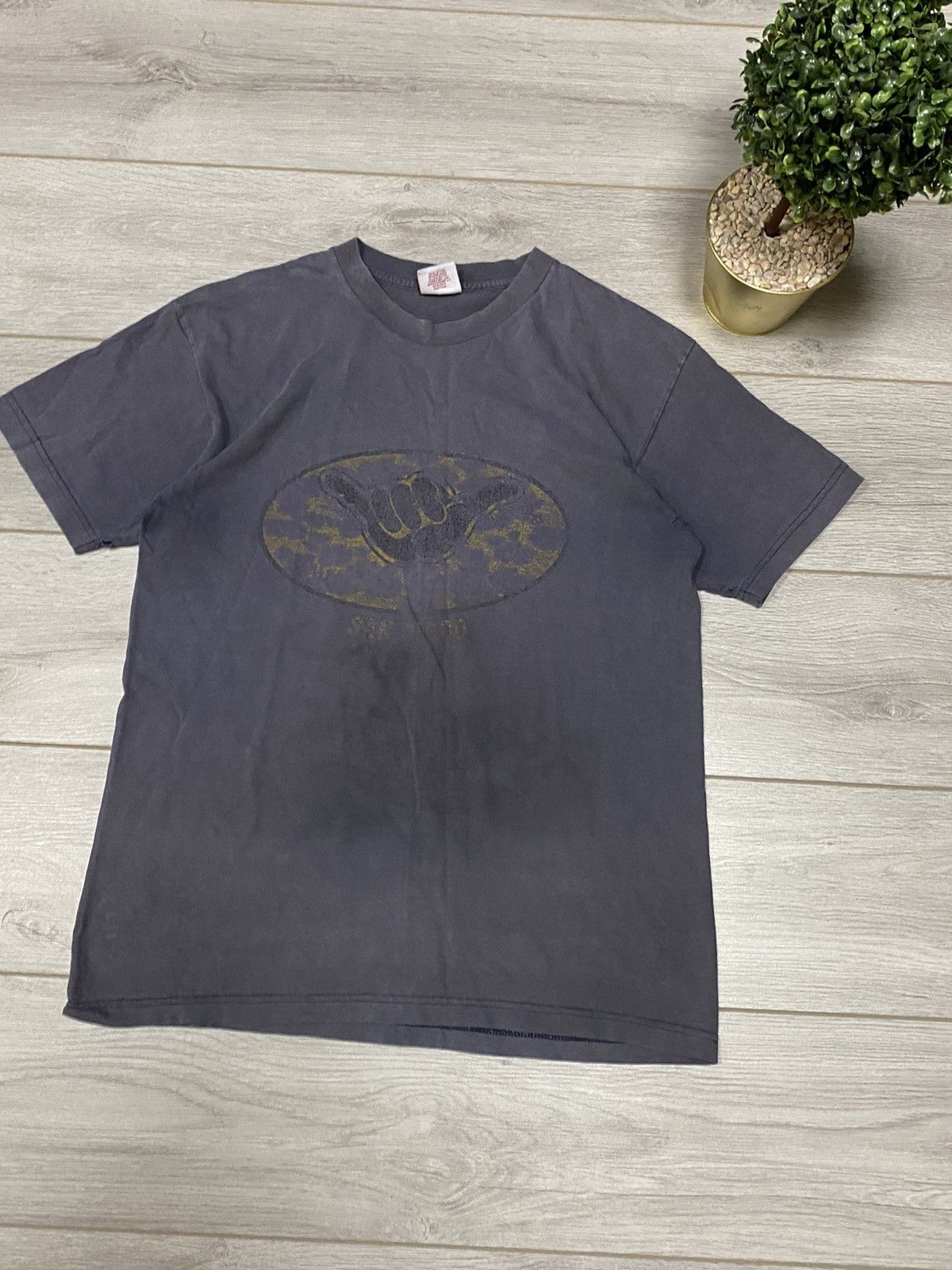 Shorty's Skateboards Shortys vintage hand big print t-shirt skate fade trashed Size US L / EU 52-54 / 3 - 3 Thumbnail