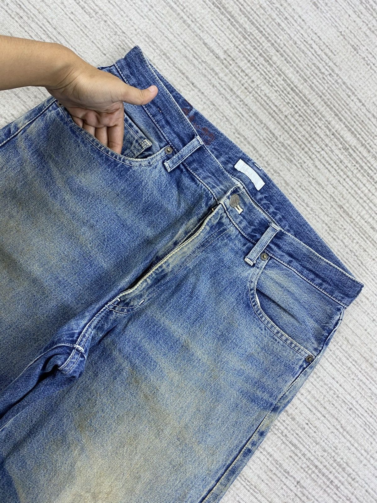 Vintage Vintage Papas Blue Denim Pants Size US 33 - 8 Thumbnail