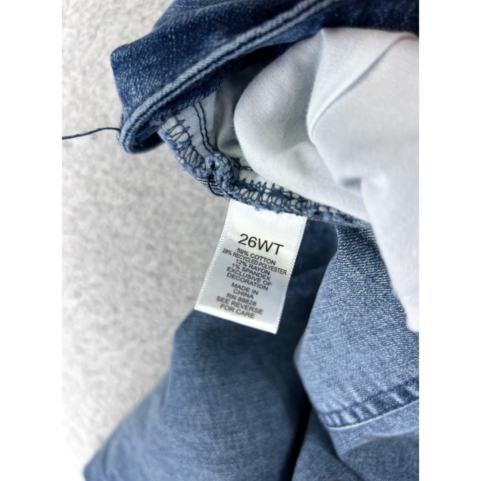 Vintage LOGO by Lori Goldstein Womens Jeans 26W Blue Denim High Rise Straight Embroidered 5-Pocket Designer Size 26" / US 2 / IT 38 - 4 Thumbnail