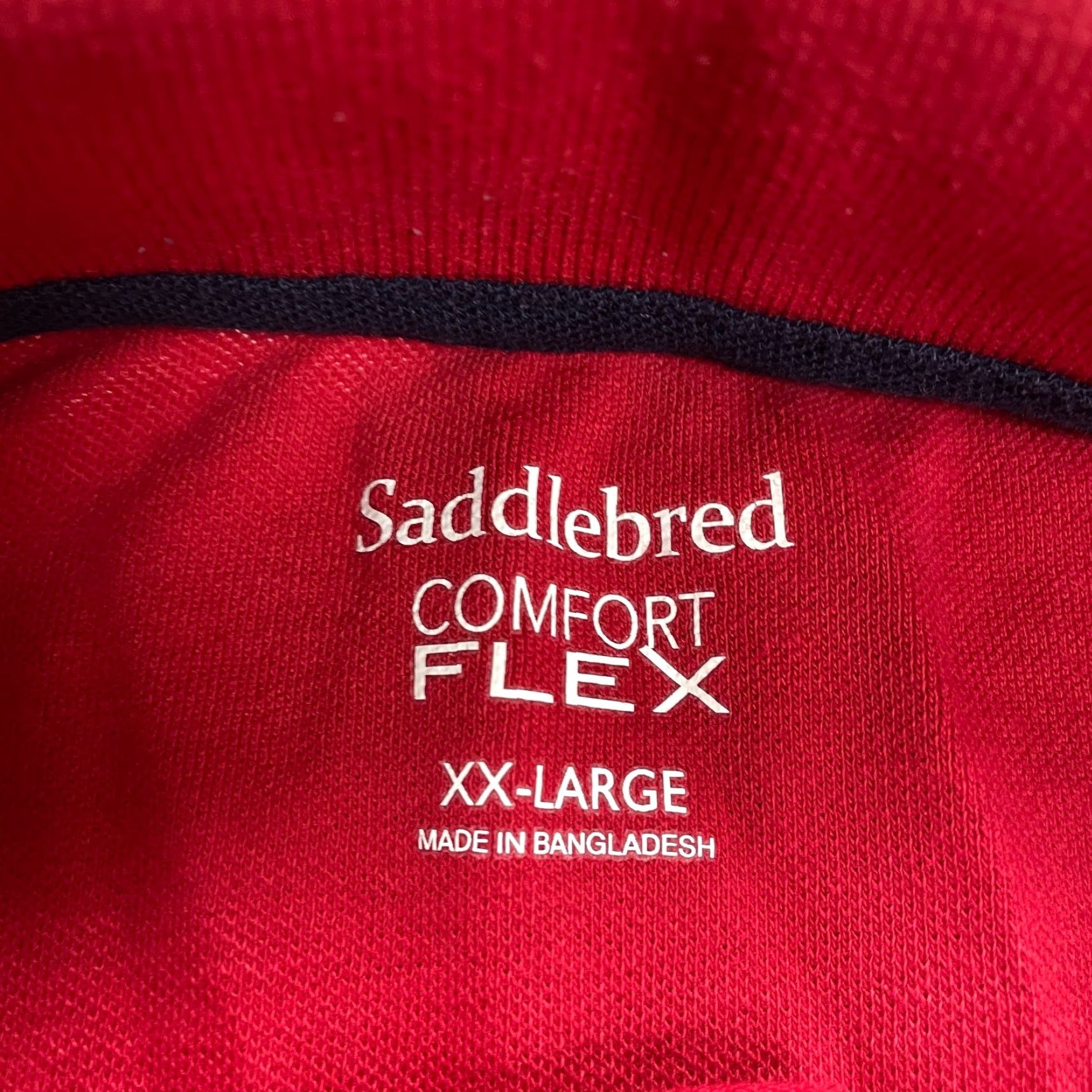 Vintage Saddlebred Polo Shirt Mens XXL Red Short Sleeve Cotton Casual Golf Comfort Flex Size US XXL / EU 58 / 5 - 6 Thumbnail