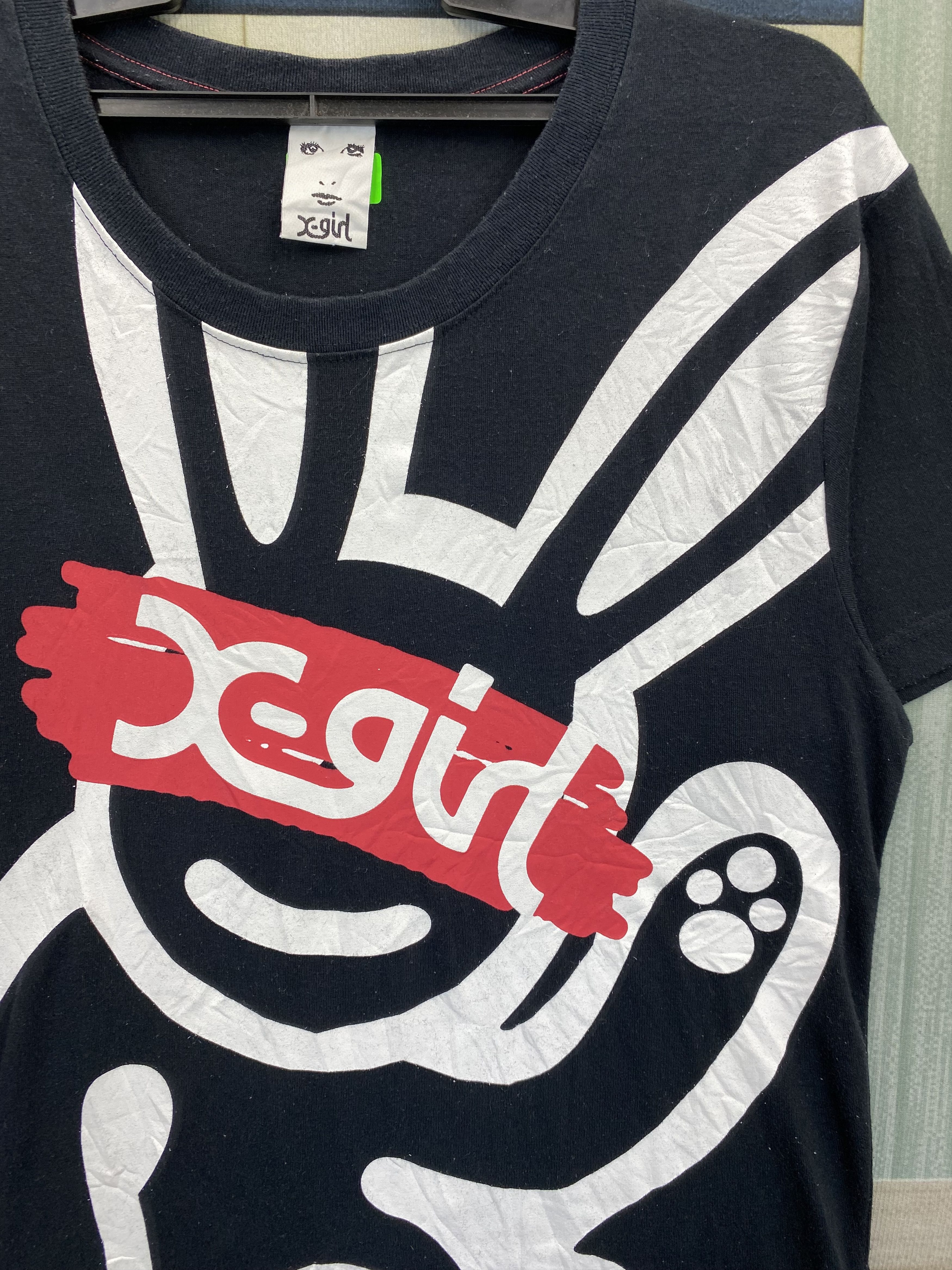 Japanese Brand Japanese Brand X-girl Overprint Bunny T-Shirt Size US M / EU 48-50 / 2 - 3 Thumbnail