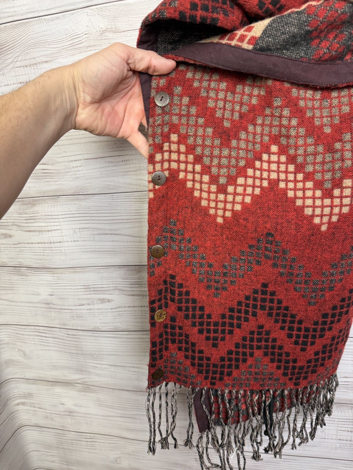 RRL Ralph Lauren RRL Ralph Lauren Wool Poncho Western Pattern Size ONE SIZE - 5 Thumbnail