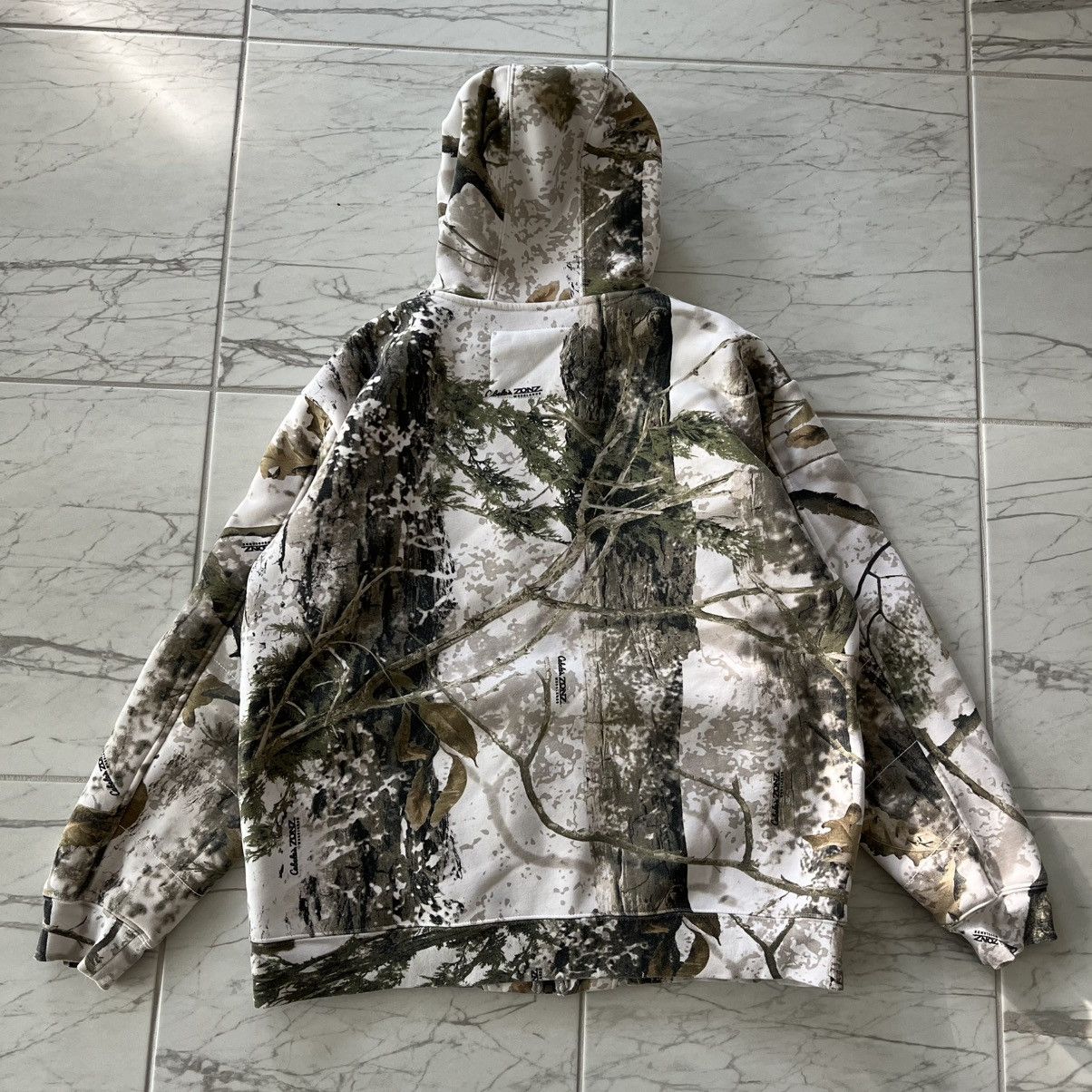 Cabelas White Camo Cabelas 1961 Zip-Up Hoodie Fleece Lined Size US XL / EU 56 / 4 - 5 Thumbnail