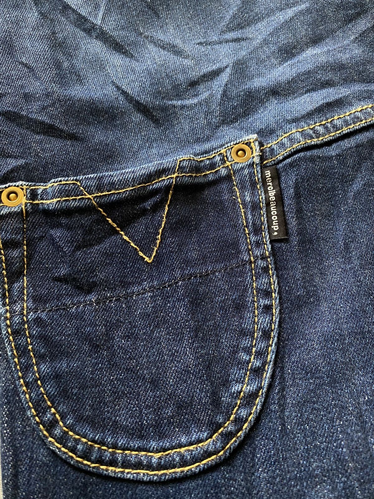 Issey Miyake × Japanese Brand × mercibeaucoup Rare Mercibeaucop Issey Miyake Drop Crotch Denim Pants Size US 30 / EU 46 - 4 Thumbnail