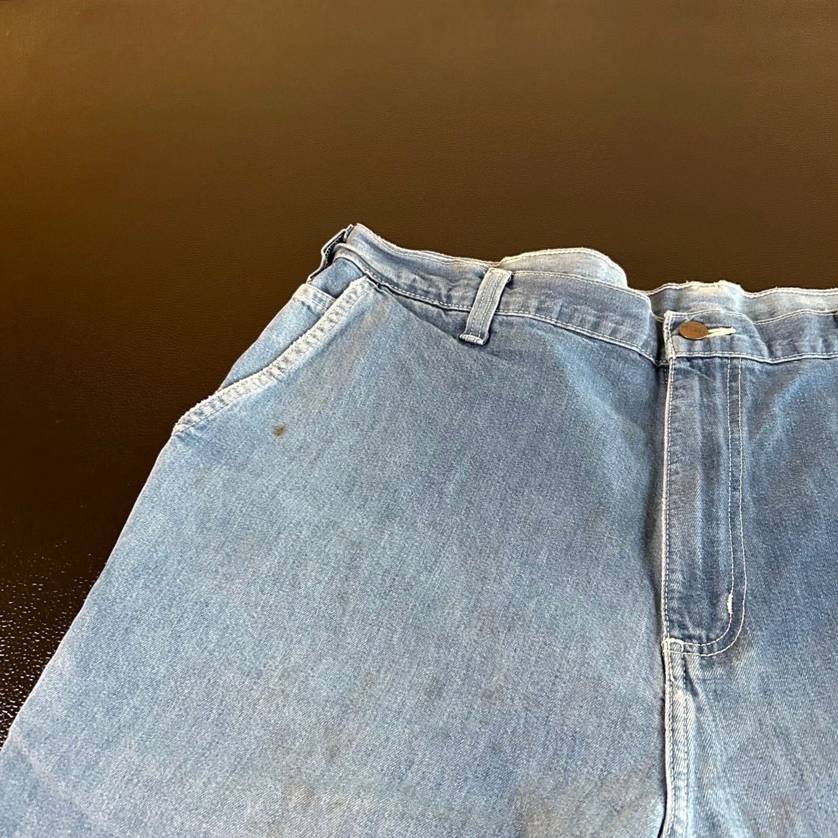 Carhartt Carhartt Carpenter Jeans Work Utility Pants Denim Blue Mens 40x30" Distressed Relaxed Denim Jeans Carpenter Workwear Pockets Hammer Loop Jeans Mens Size US 40 / EU 56 - 7 Thumbnail