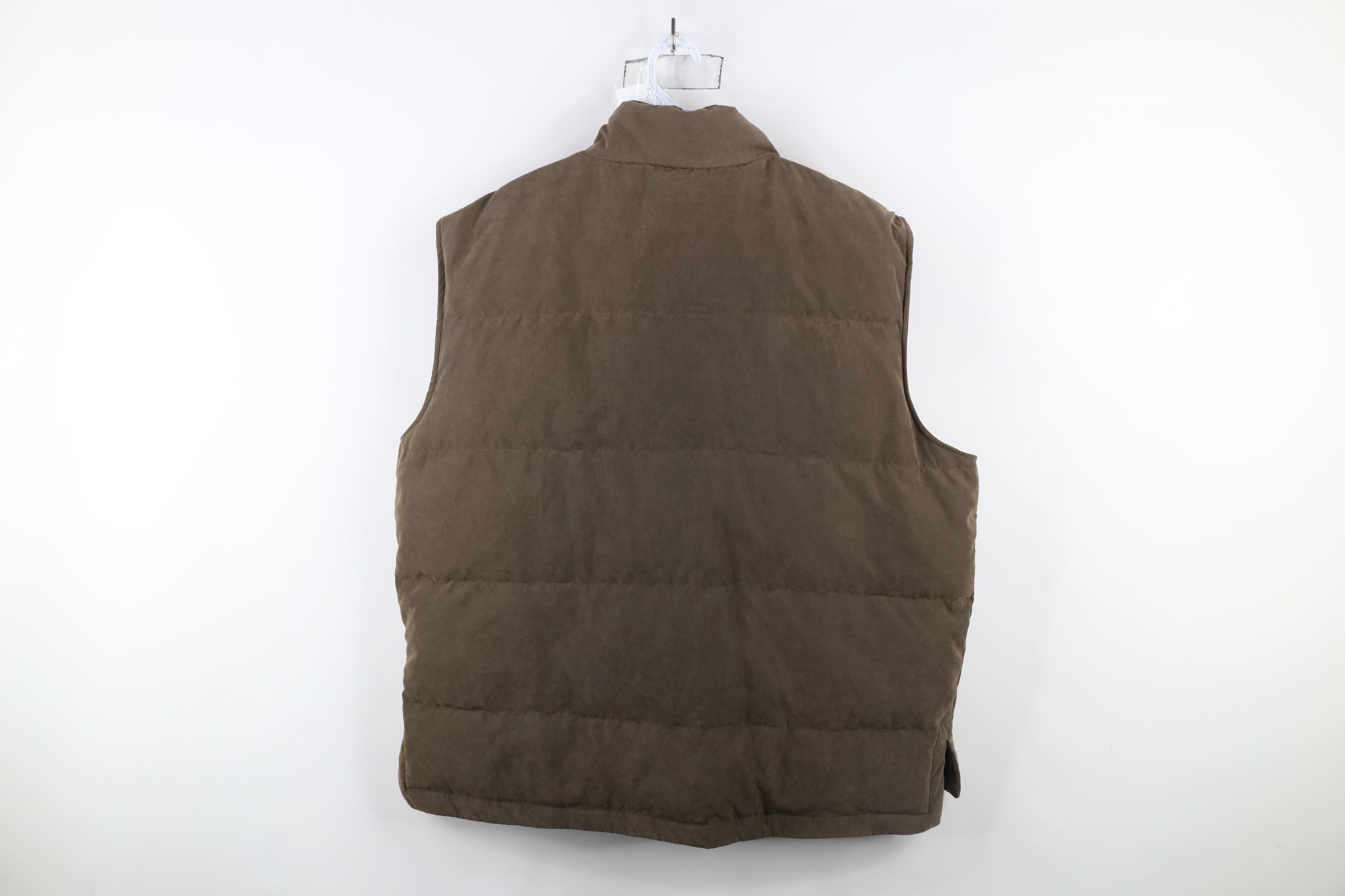 Vintage Vintage Y2K Streetwear Full Zip Puffer Vest Jacket Brown Size US XL / EU 56 / 4 - 11 Thumbnail