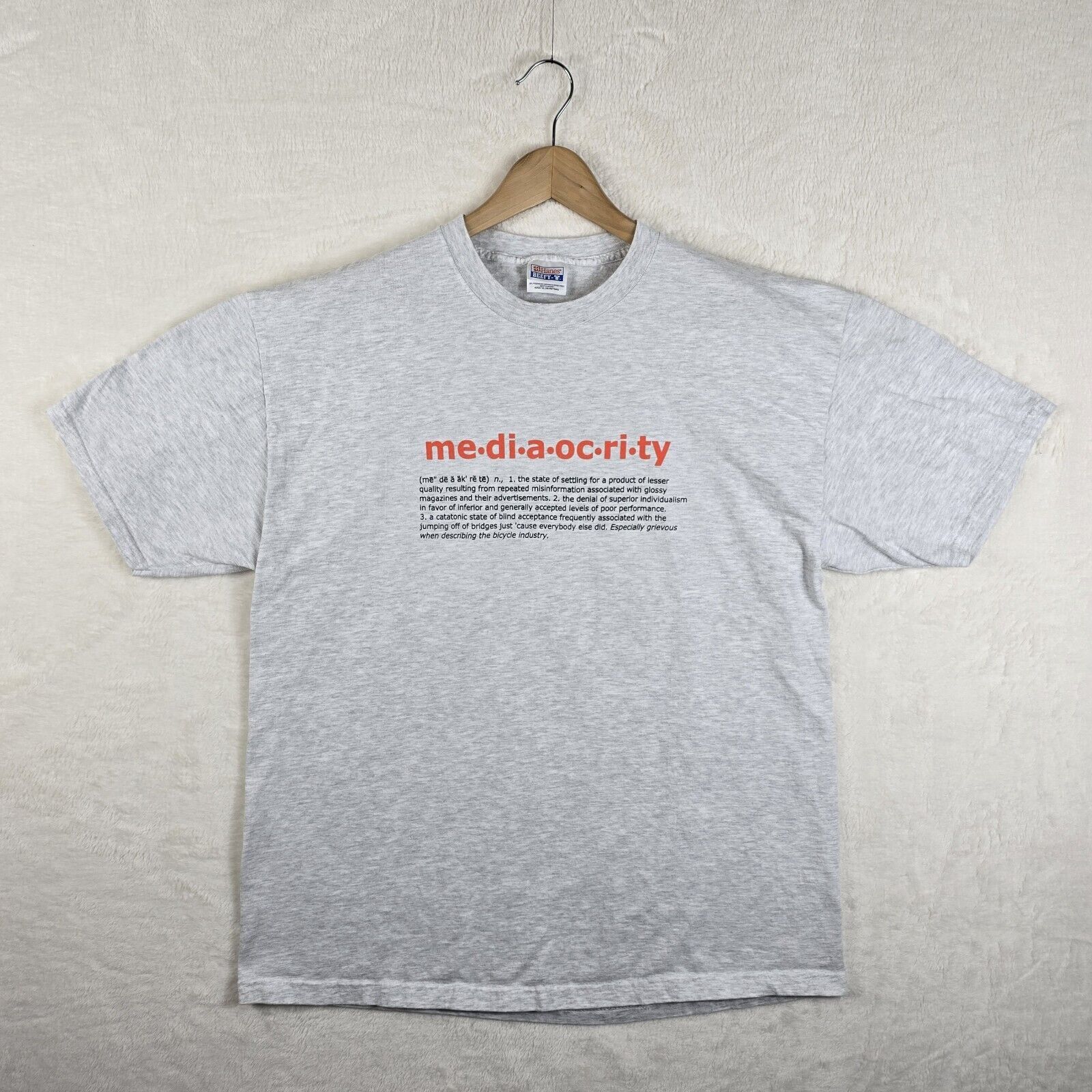 Hanes Vintage Speedgoat Bicycles Mediaocrity Shirt XL Bike Shop Size US XL / EU 56 / 4 - 2 Thumbnail