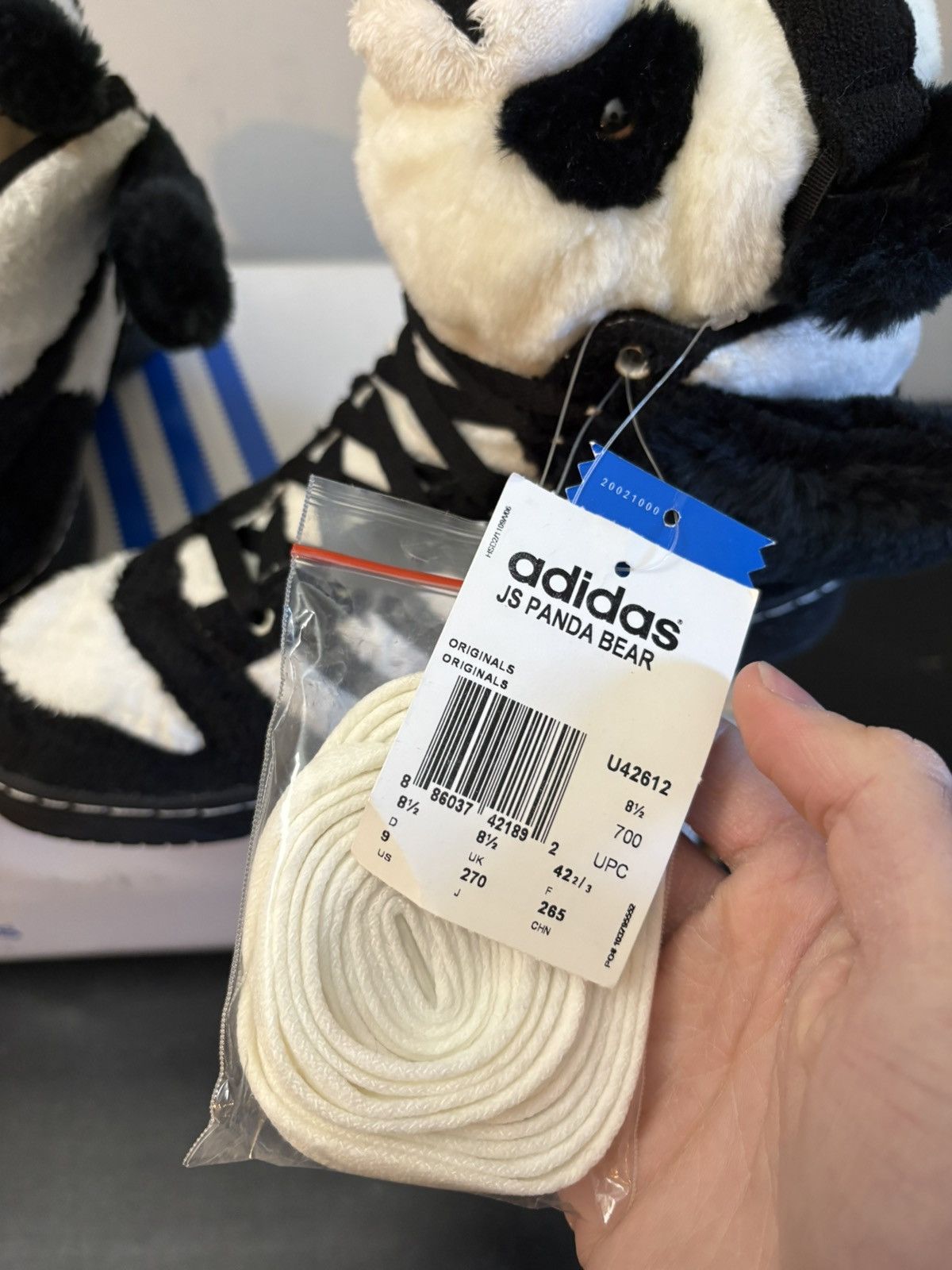 Adidas × Jeremy Scott adidas JS Jeremy Scott Bear Panda Black White Size US 9 / EU 42 - 7 Thumbnail