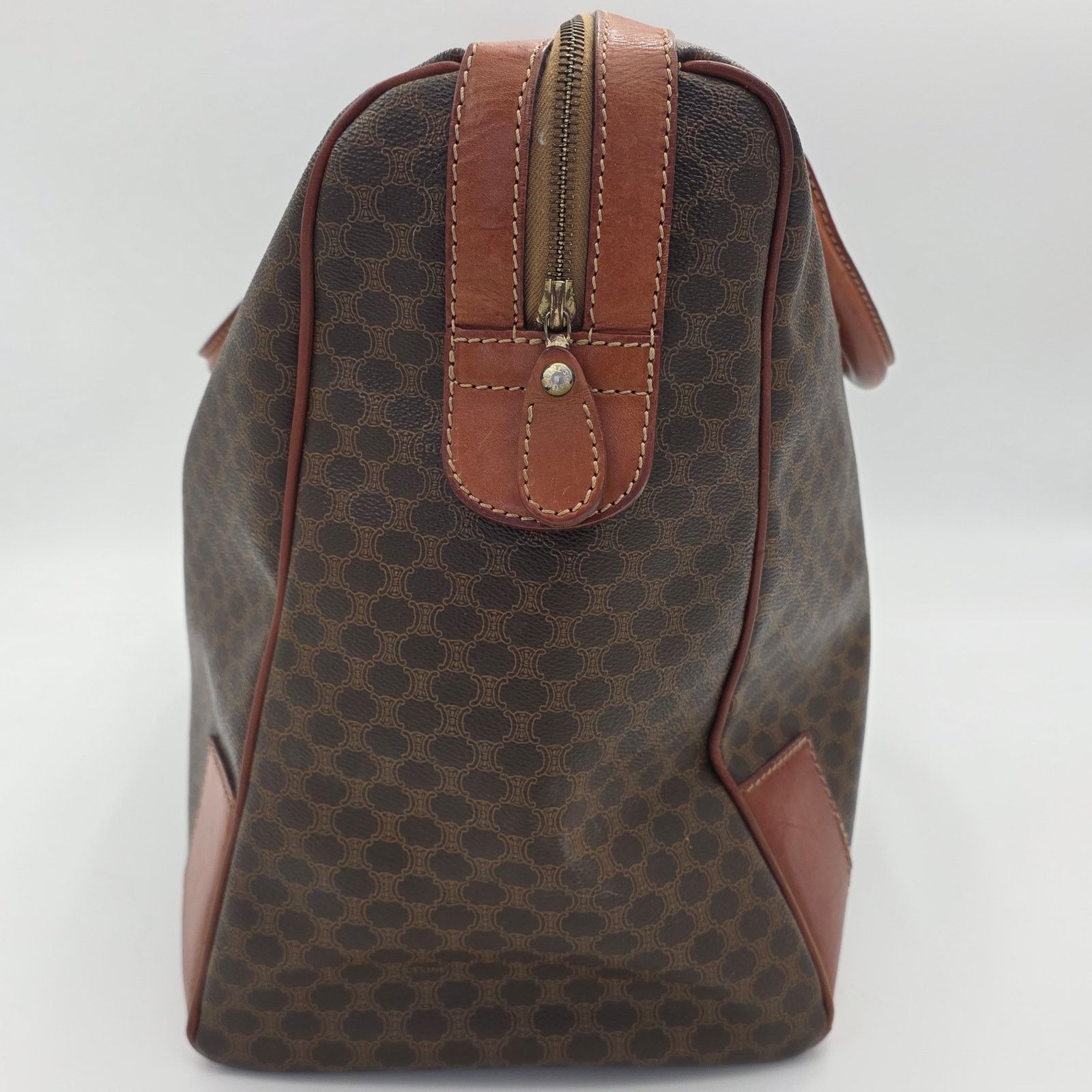 Celine Céline Paris Vintage Macadam Triomphe Large Boston Bag Size ONE SIZE - 4 Thumbnail