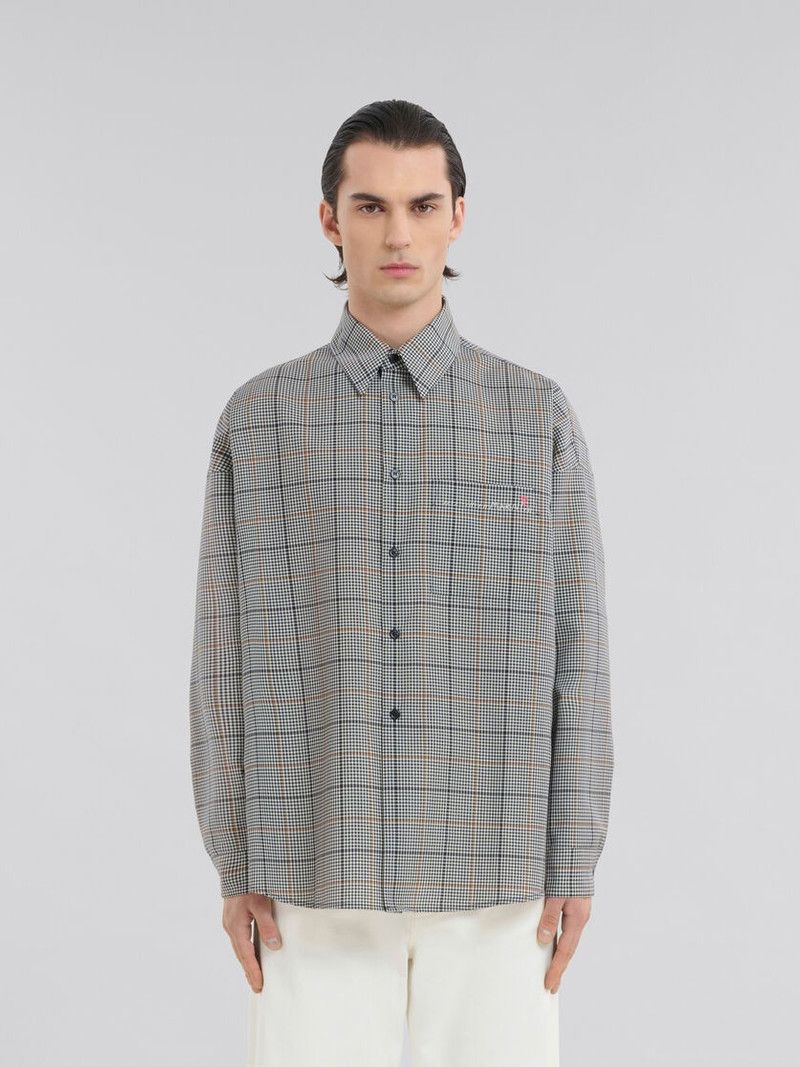 Marni o1w1db11125 Check Shirt in Grey Size US S / EU 44-46 / 1 - 2 Thumbnail