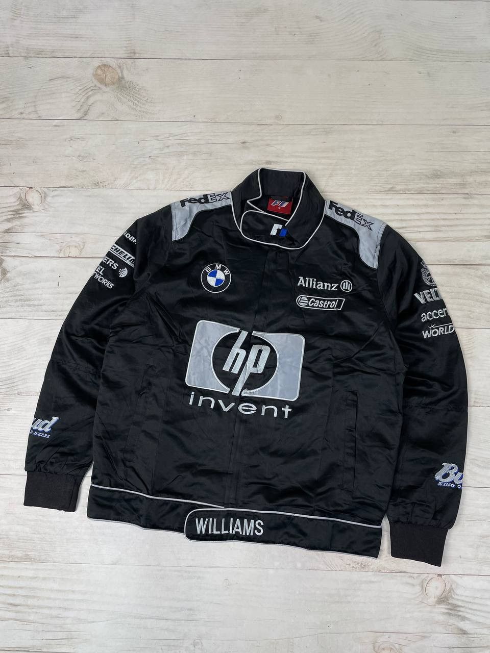 Bmw × Formula 1 × Racing Vintage BMW Williams Castrol F1 Racing Jacket ...
