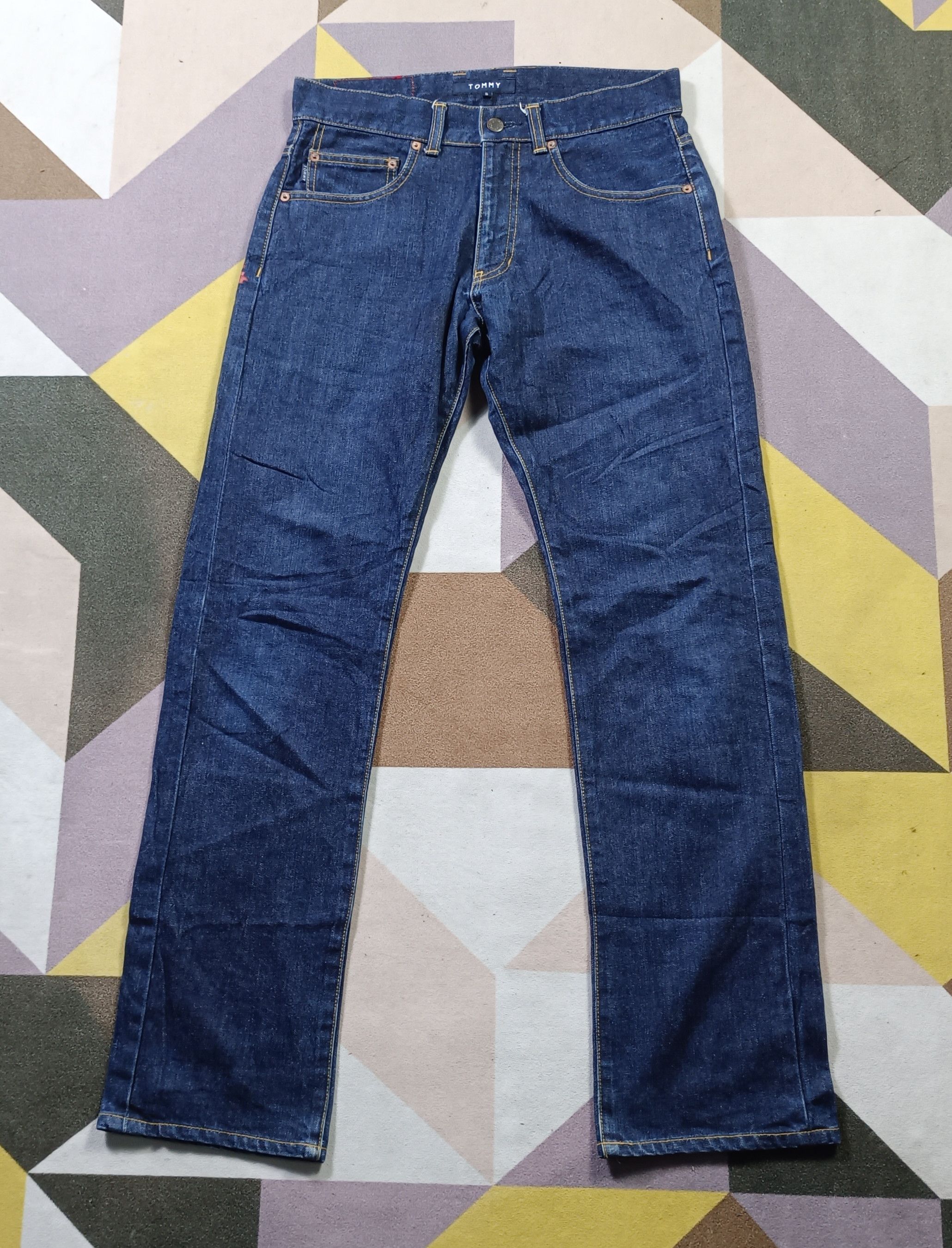 If Six Was Nine × Tommy Hilfiger × Tommy Jeans Vintage💥 Tommy Hilfiger Big Flag Straight Cut Jeans Size US 30 / EU 46 - 5 Thumbnail