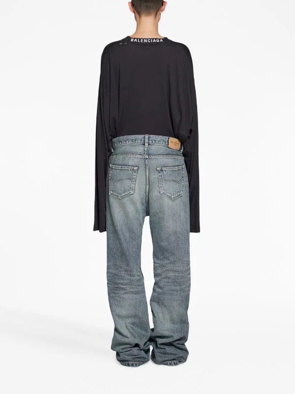 Balenciaga Balenciaga Japanese denim flared jeans Size US 34 / EU 50 - 4 Thumbnail