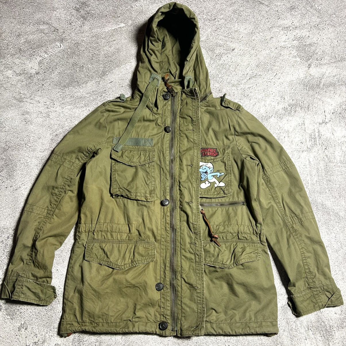 Cartoon Network Vintage M65 Jacket Whole Hauss THE SMURFS Size US L / EU 52-54 / 3 - 12 Thumbnail