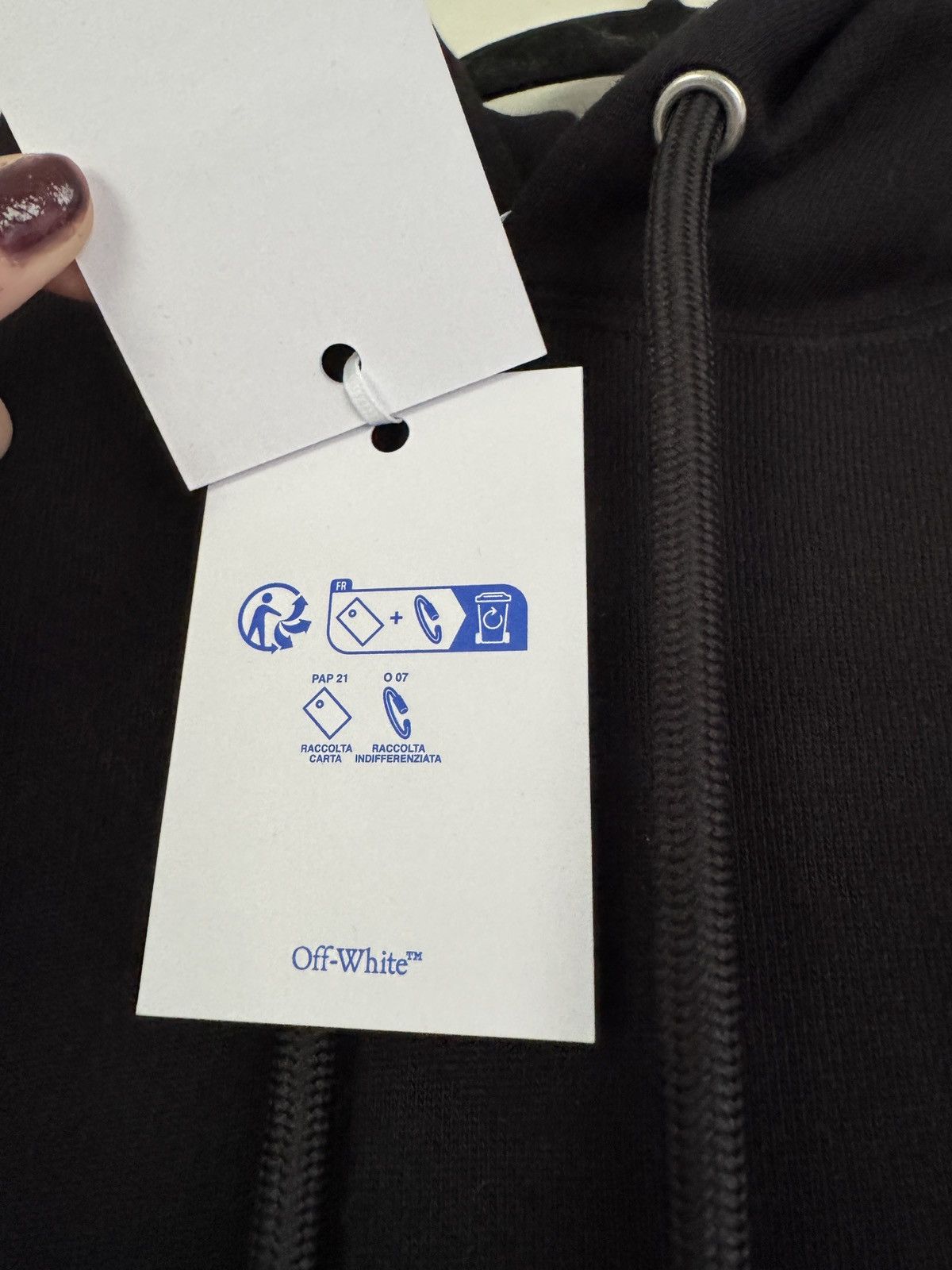 Off-White Off-White Outline Arrow French Terry Hoody Size US S / EU 44-46 / 1 - 8 Thumbnail