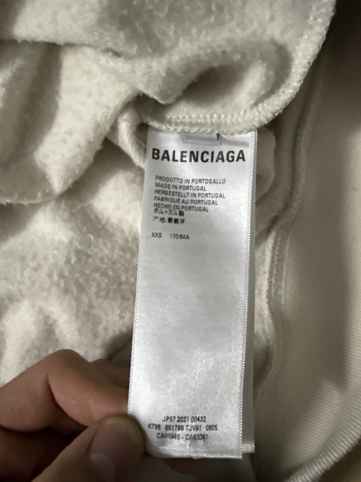 Balenciaga White Balenciaga Hoodie Size US L / EU 52-54 / 3 - 7 Thumbnail