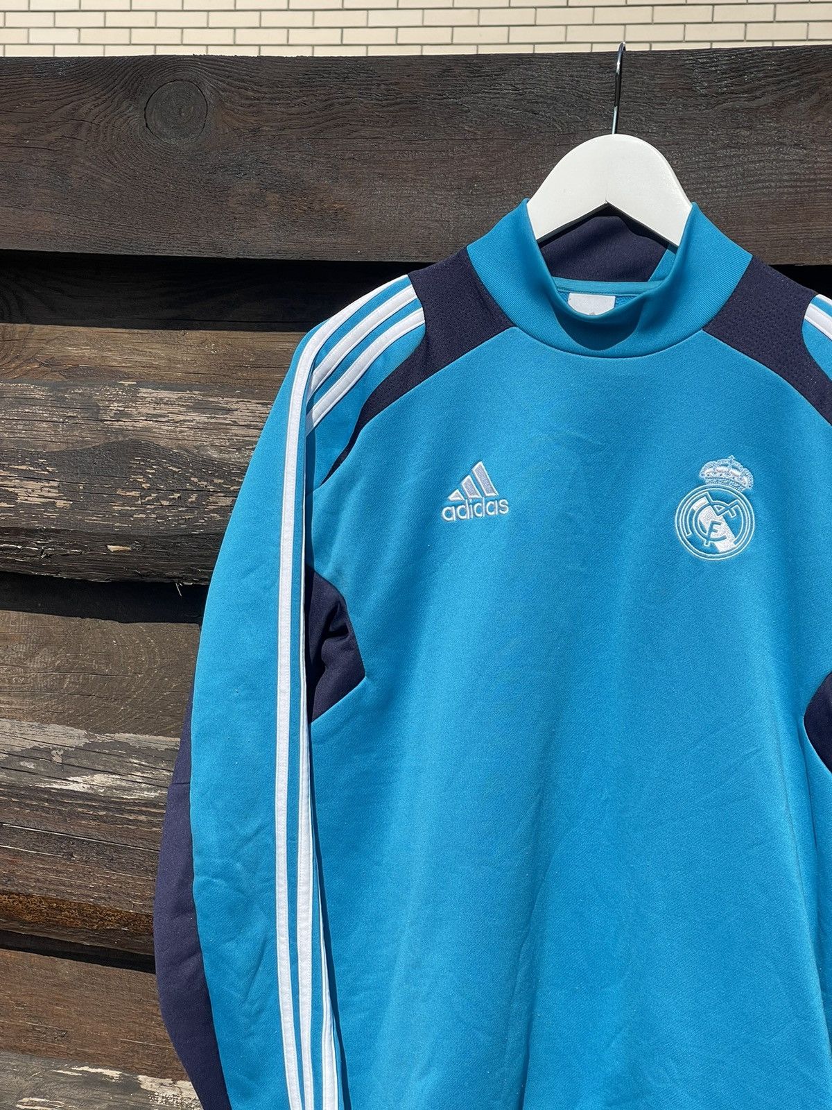 Adidas × Vintage 2012 Adidas Real Madrid blue Jersey Sweatshirt Size US S / EU 44-46 / 1 - 4 Thumbnail