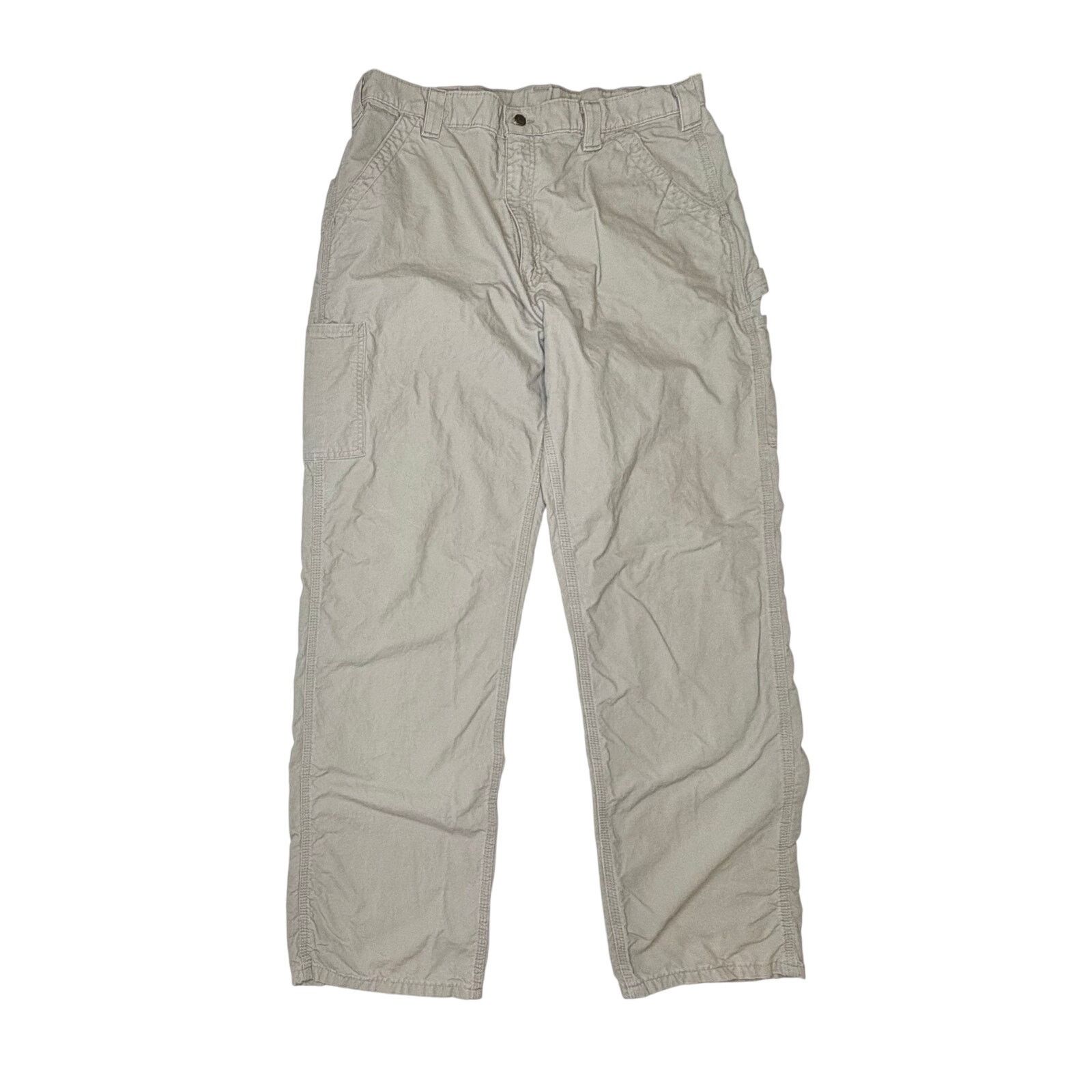Carhartt Carhartt B151 Tan Duck Canvas Carpenter Pants 38x34 Tall Size US 38 / EU 54 - 1 Thumbnail