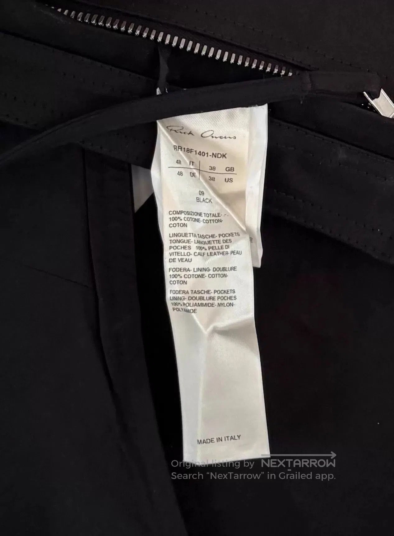 Rick Owens Black High Neck Long Sleeve Top. Size US M / EU 48-50 / 2 - 8 Thumbnail