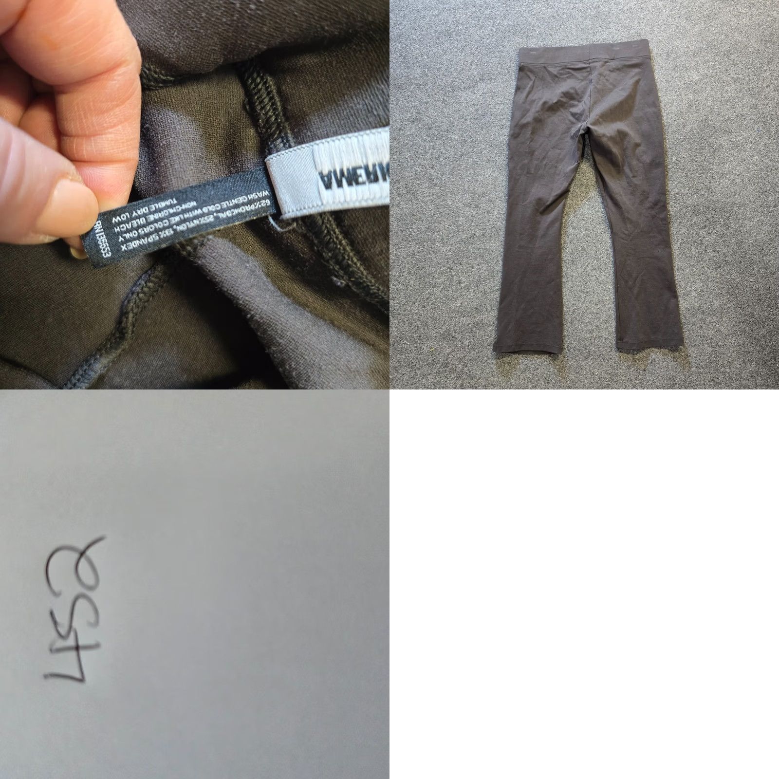 Vintage American Giant Pants Womens Size 8 Gray Ponte Kick Flare Stretch Pull On Casual Size 30" / US 8 / IT 44 - 8 Thumbnail