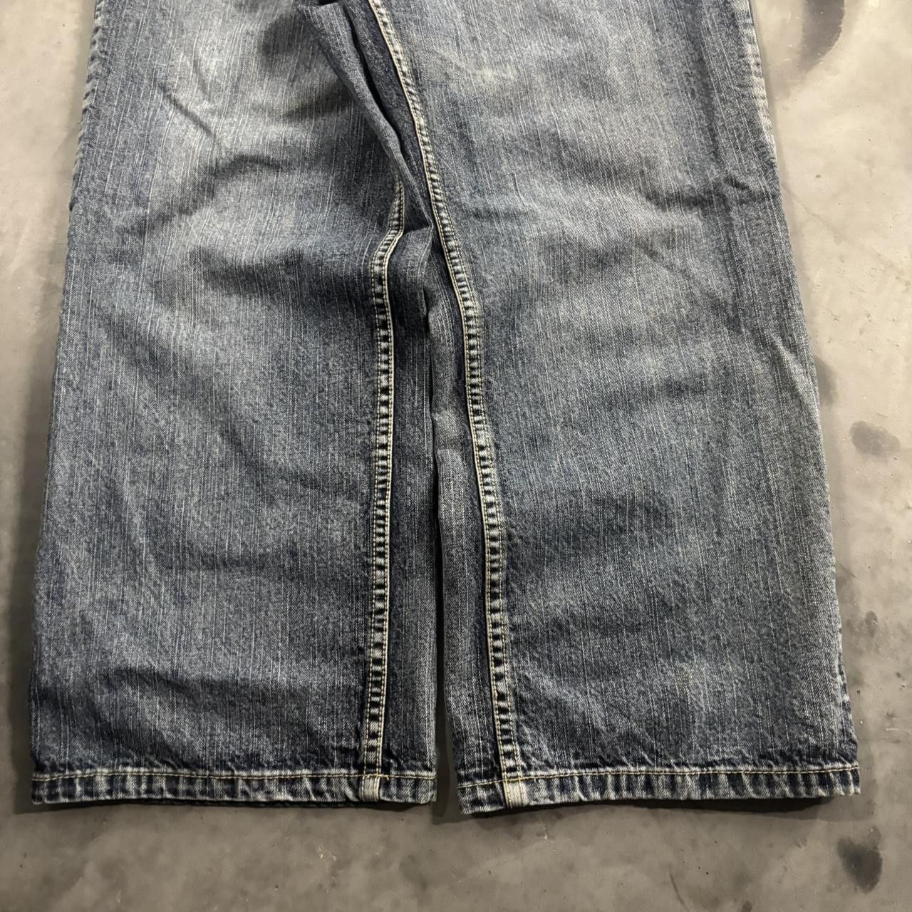 Perry Ellis Crazy Vintage Y2K/2000s Grunge Perry Ellis Dark Wash Denim Jeans! 40x29 Size US 40 / EU 56 - 6 Thumbnail
