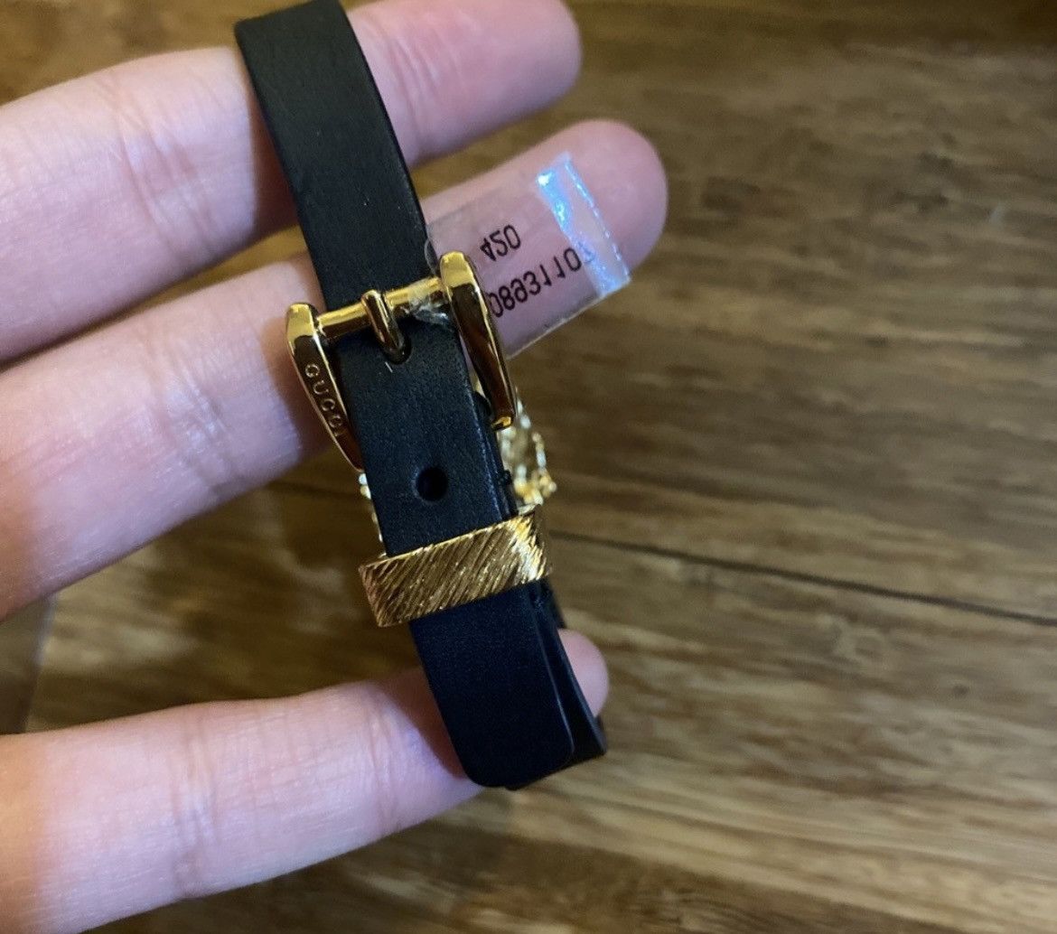 Gucci Gucci metal and leather bracelet Size ONE SIZE - 3 Thumbnail