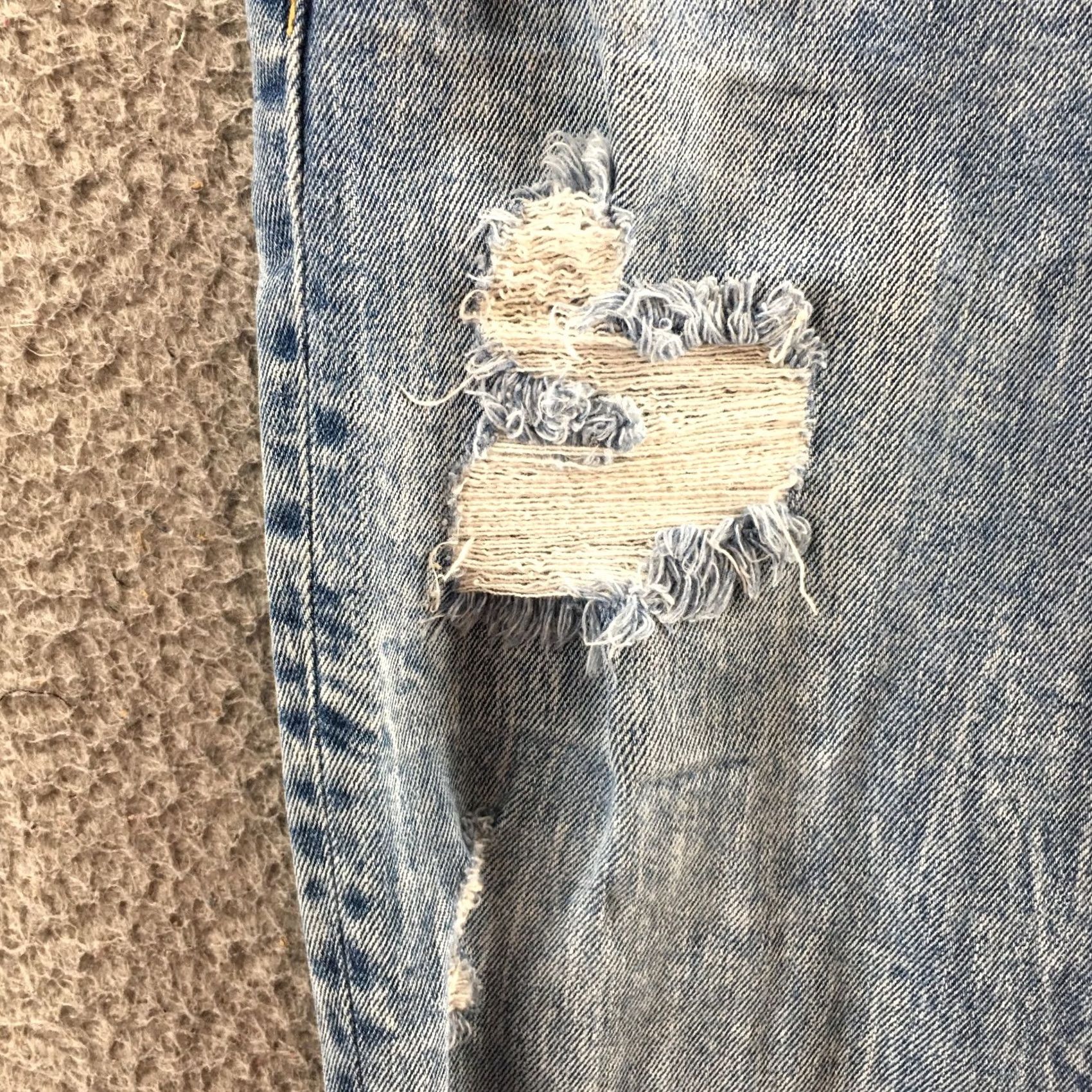 American Eagle Outfitters American Eagle Outfitters Skinny Jeans Mens 30x36 Blue Denim Distressed Zip Jeans Slim 5-Pocket Denim Blue Mens Size US 30 / EU 46 - 7 Thumbnail