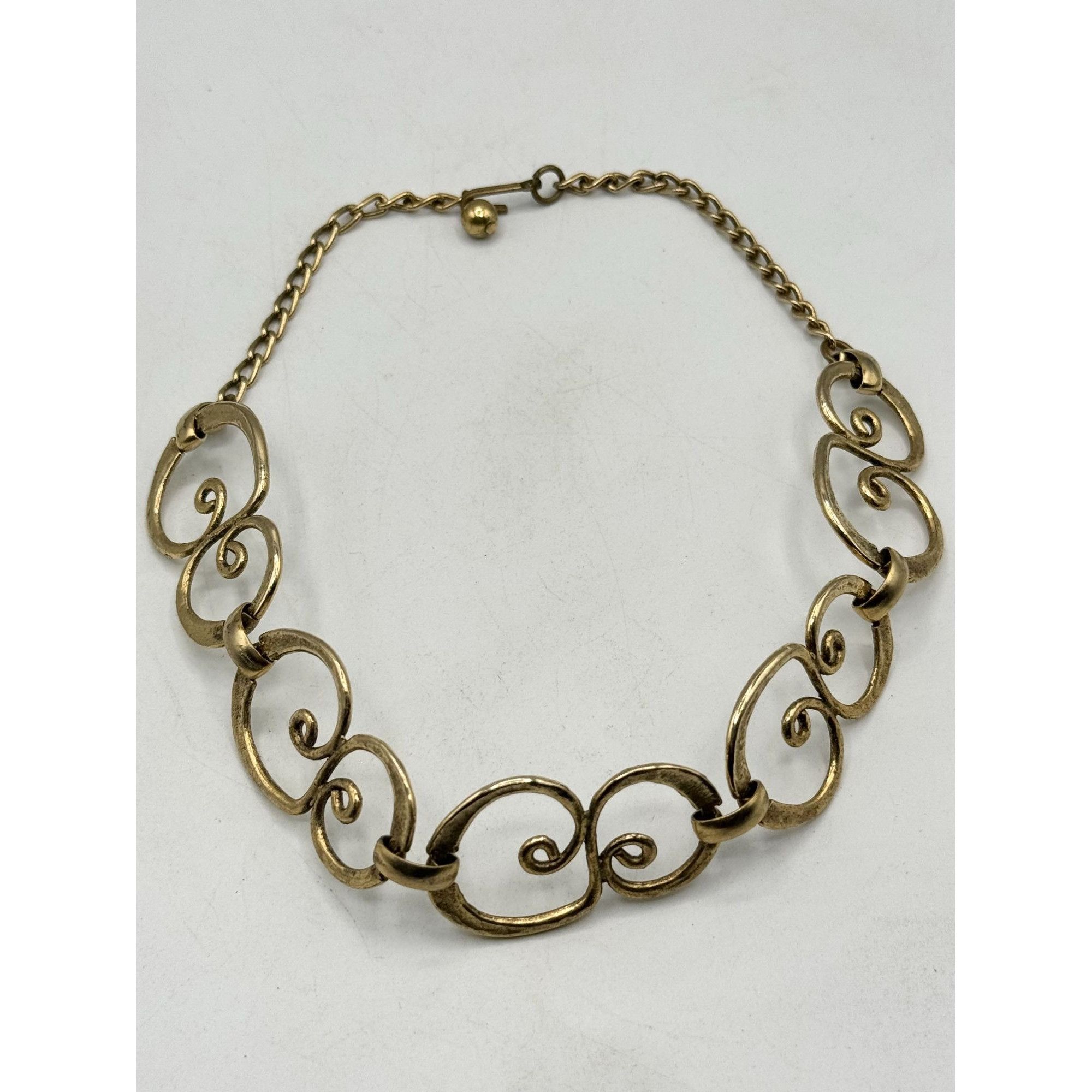 Vintage Vintage gold geometric collar necklace Size ONE SIZE - 2 Thumbnail