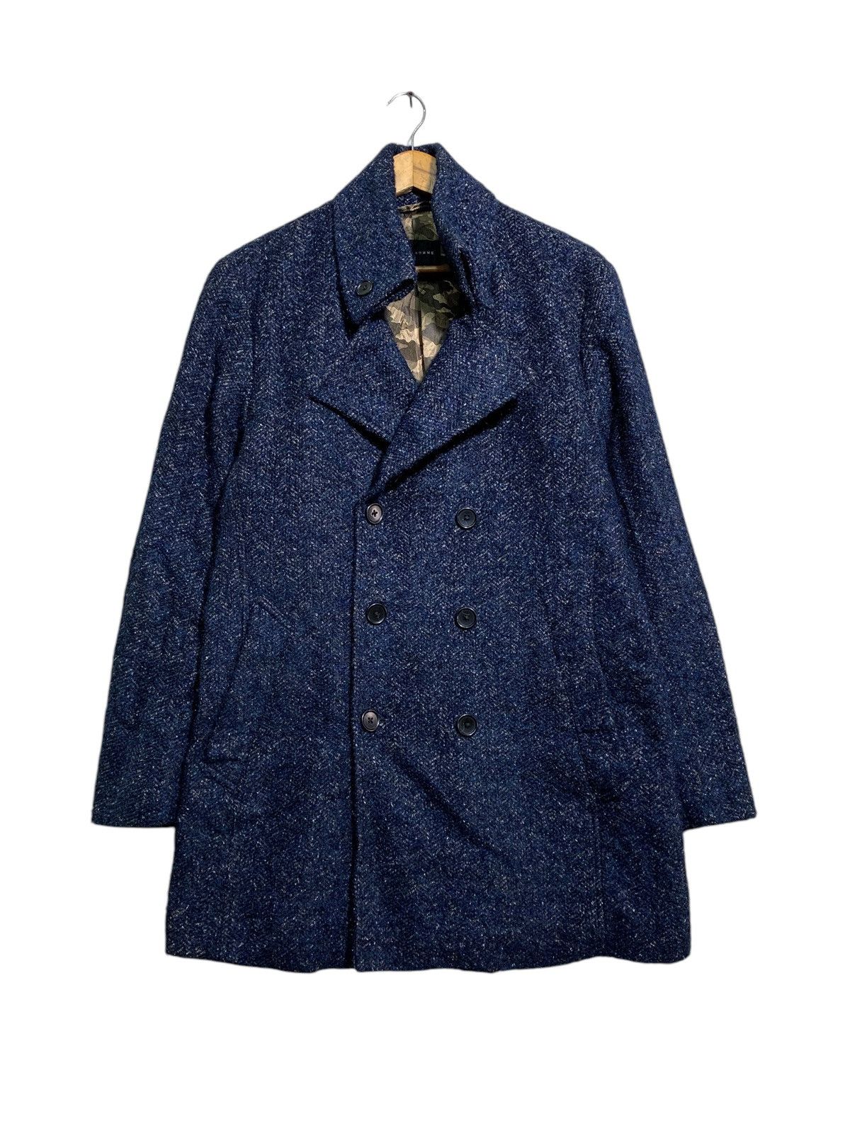 🔥TETE HOMME TWEED TC JACKETS DOUBLE BREAST