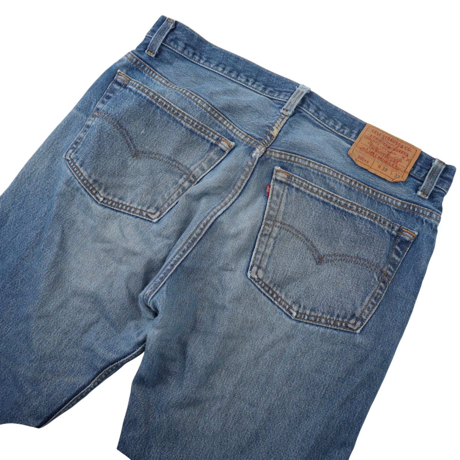 Levi's × Vintage Vintage Distressed Levis 501xx USA Made Denim Jeans Size US 38 / EU 54 - 12 Thumbnail