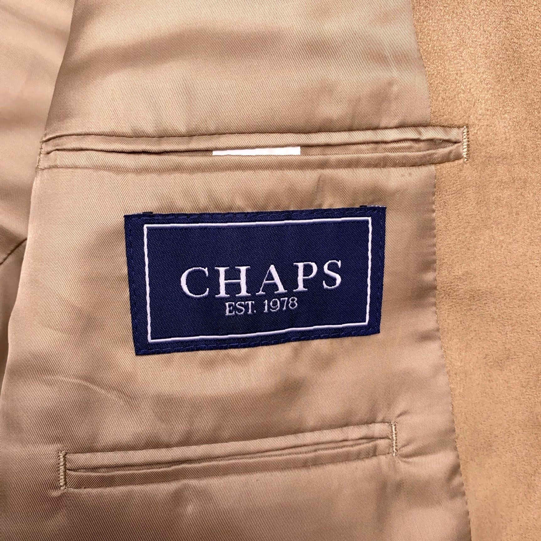 Chaps Chaps Sport Coat Mens 40R Brown Blazer Single-Breasted Notch Lapel 2-Button Jacket Regular Fit Vintage? No Size 40R - 5 Thumbnail