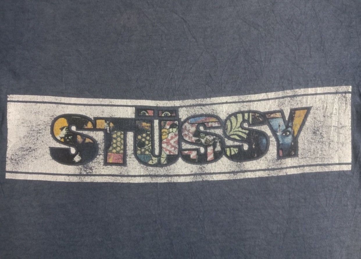 Hook-Ups × Powell Peralta × Stussy FIRE VINTAGE 90s STUSSY BOX LOGO SPELL OUT SUN FADED Size US M / EU 48-50 / 2 - 2 Thumbnail