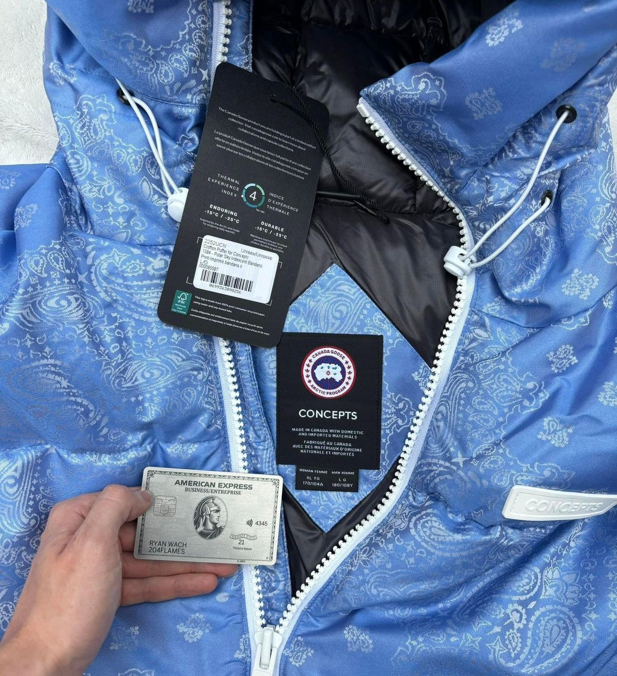 Canada Goose Canada Goose x Concepts ‘Blue Bandana’ Crofton Puffer Parka Size US XXL / EU 58 / 5 - 5 Thumbnail
