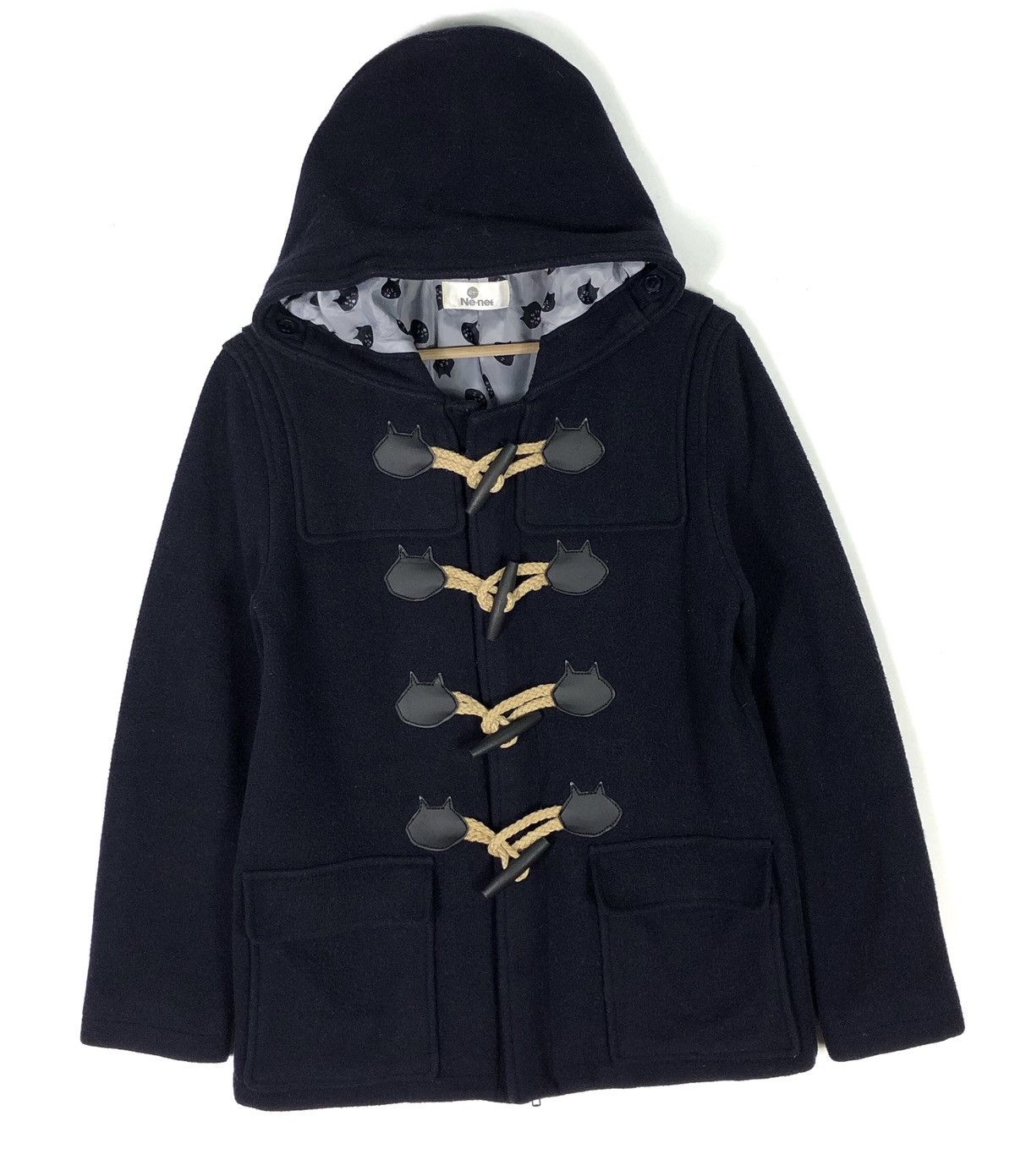 Issey Miyake RARE🔥AW2010 ISSEY MIYAKE NE-NET WOOL DUFFLE COAT Size M / US 6-8 / IT 42-44 - 4 Thumbnail