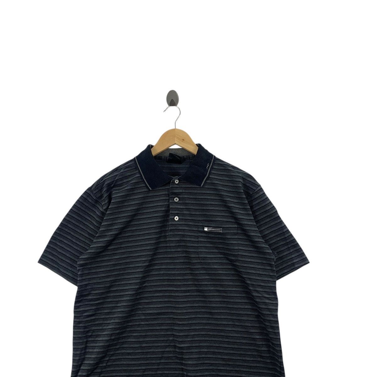 Dunlop Vintage DUNLOP MOTORSPORT RACING Team Striped Polo Tee Size US L / EU 52-54 / 3 - 2 Thumbnail