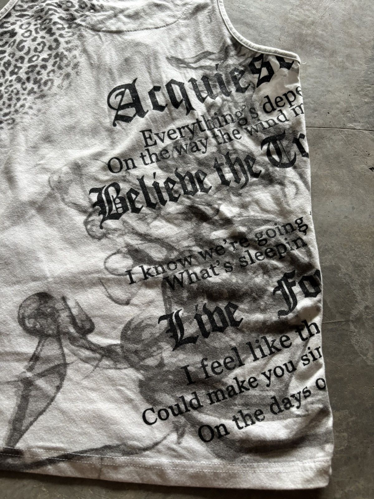 Hysteric Glamour Y2K clash ahead poem leopard print with glitter design Size US M / EU 48-50 / 2 - 14 Thumbnail