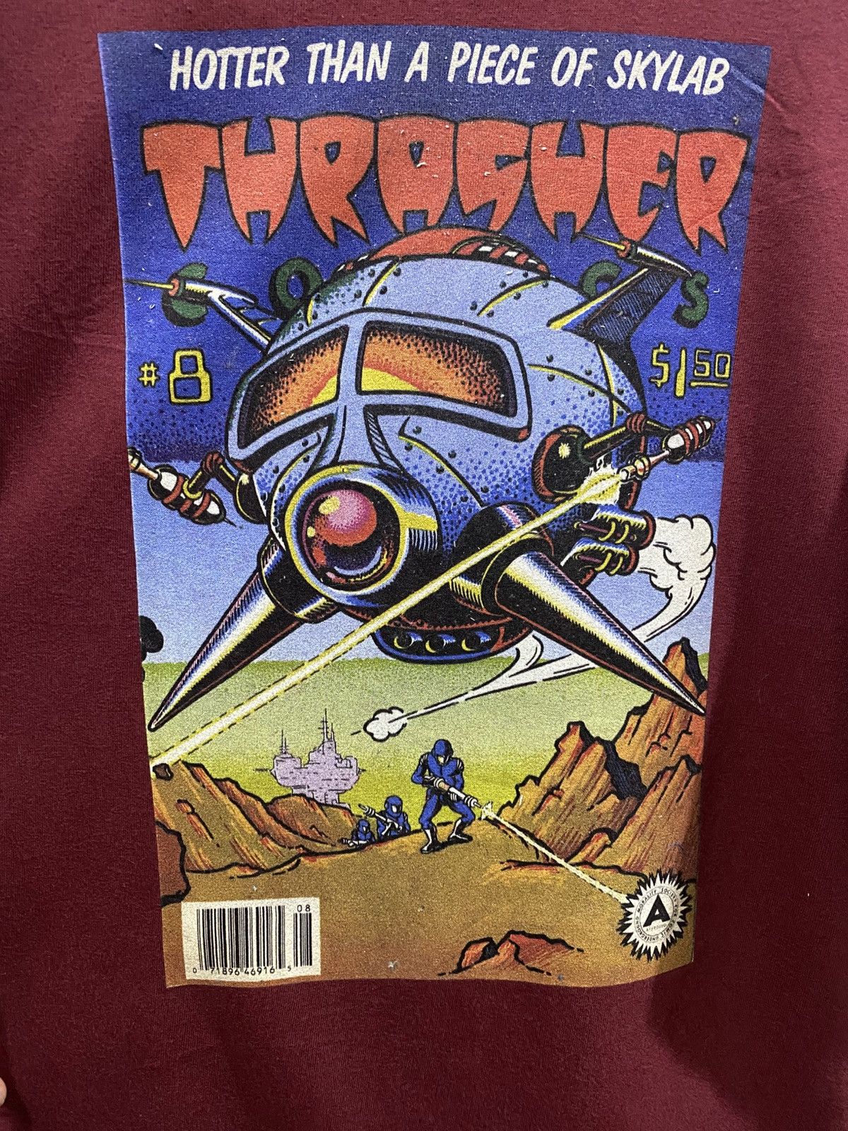 Thrasher × Welcome Skateboards Thrasher Magazine Skate Longsleeve T Shirt Size US L / EU 52-54 / 3 - 3 Thumbnail
