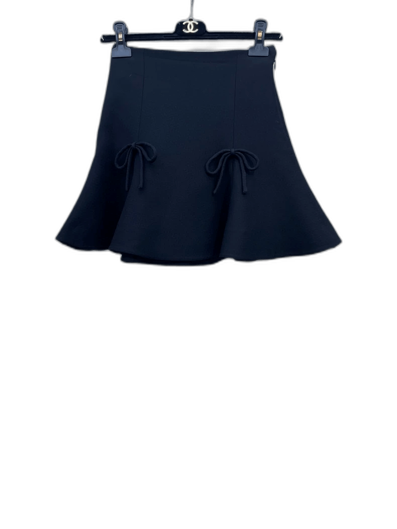 Valentino Valentino Black Bow Fish Tail Skirt Size 36" / US 14 / IT 50 - 1 Thumbnail